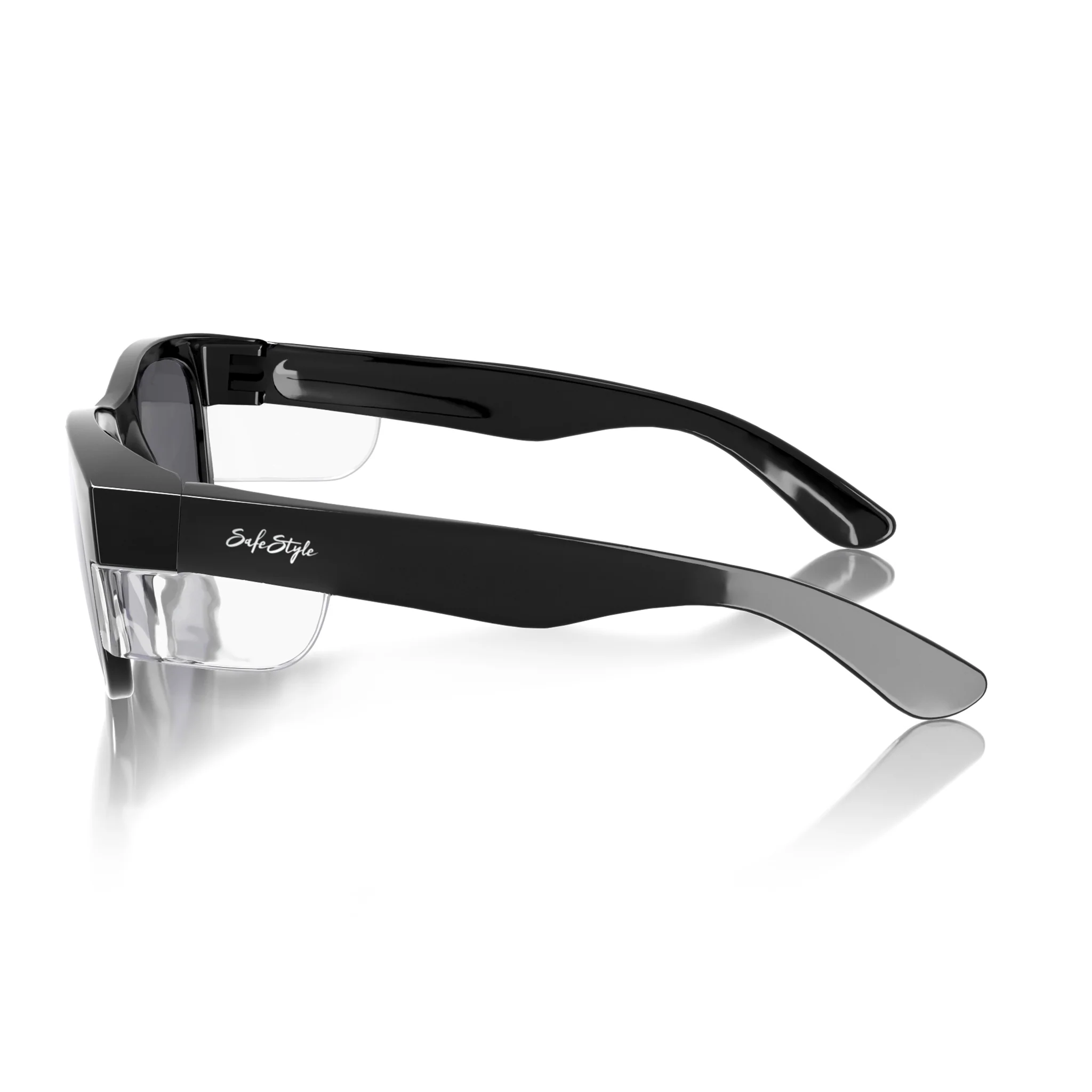 Classics Black Frame Tinted Lens Safety Glasses - Image 3