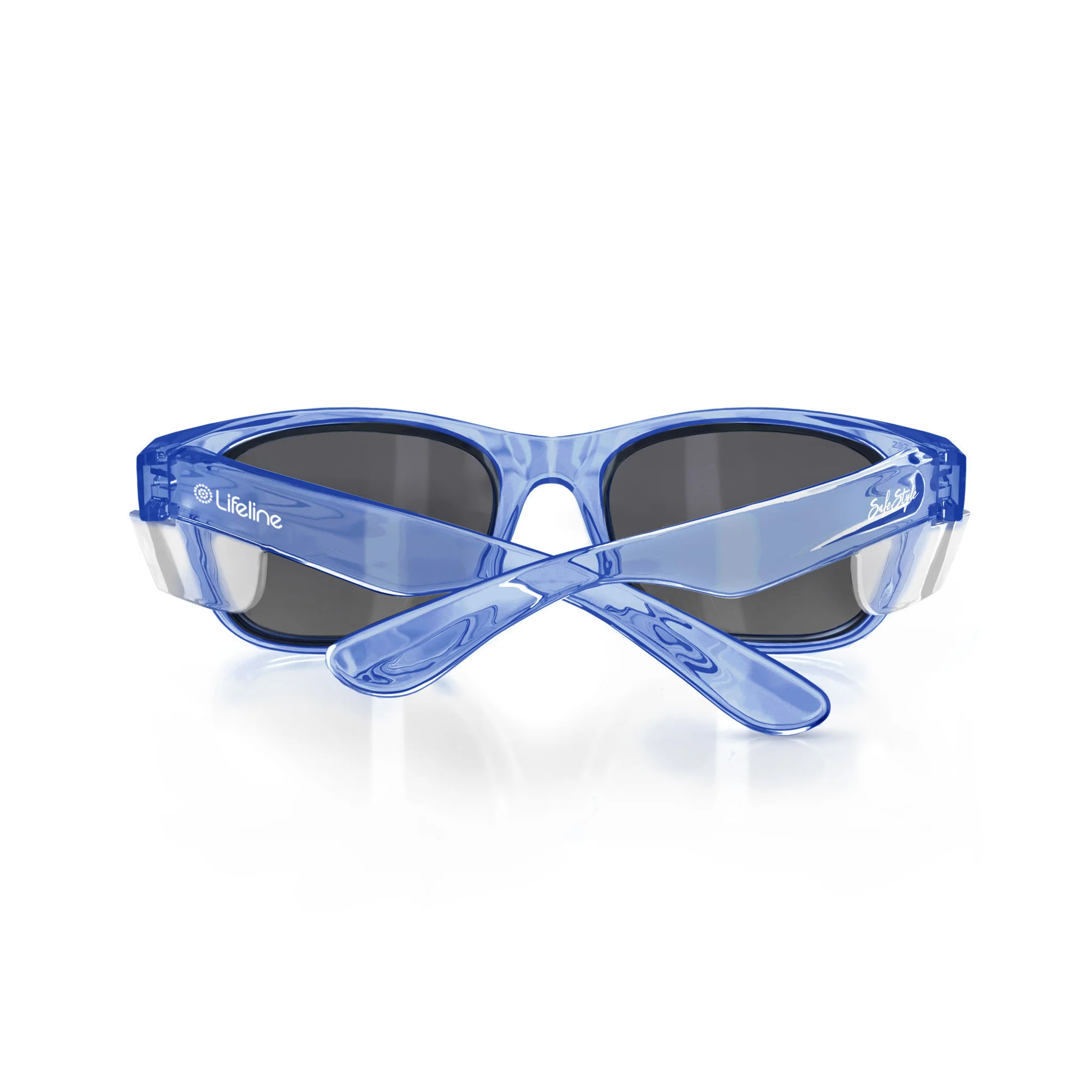 Classics Blue Frame Polarised Lens Safety Glasses - Image 5