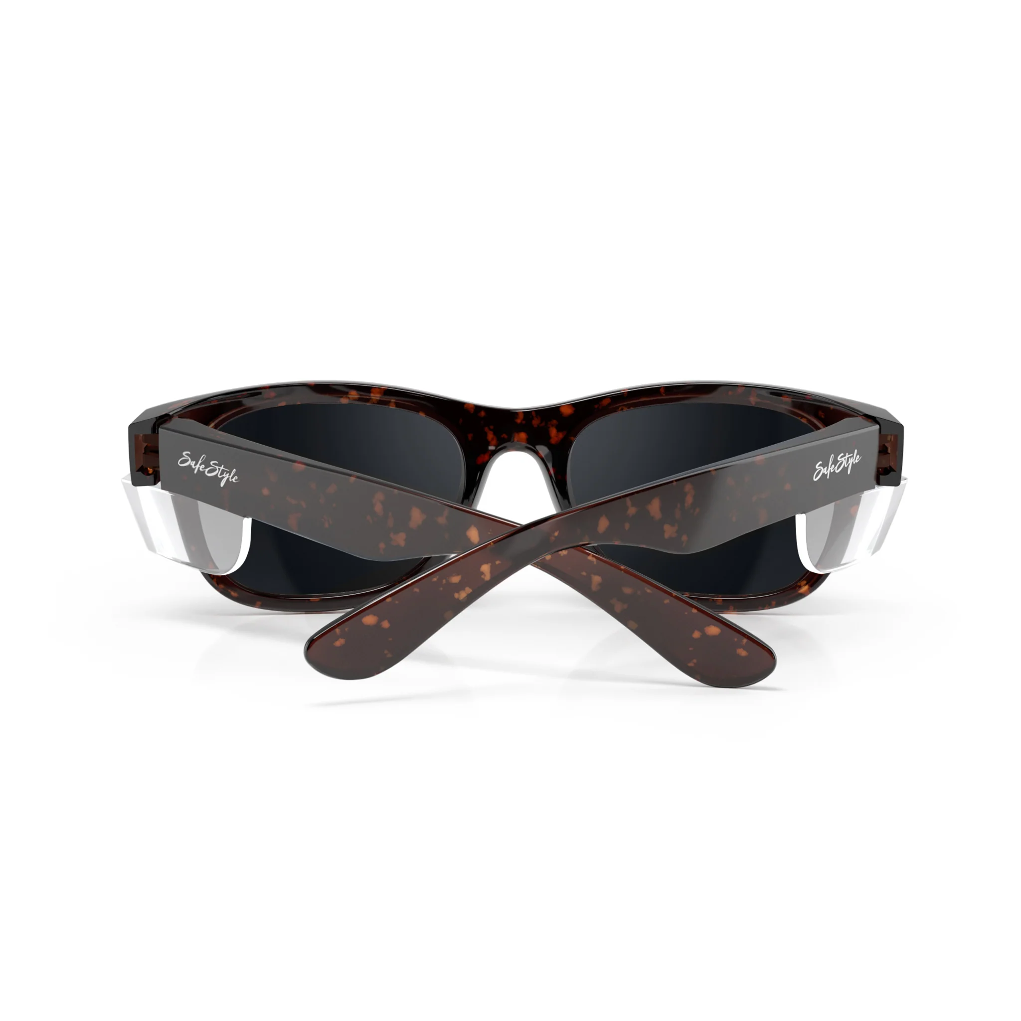 Classics Brown Tort Frame Polarised Lens Safety Glasses - Image 4