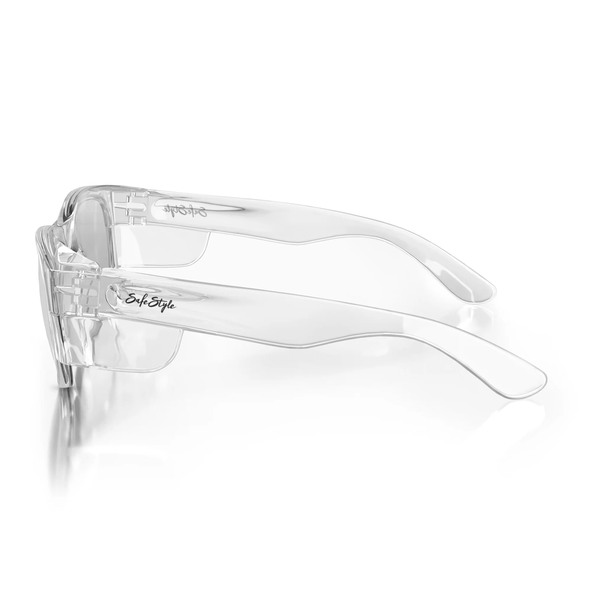 Classics Clear Frame Hybrids Photochromic Lens Safety Glasses - Image 3