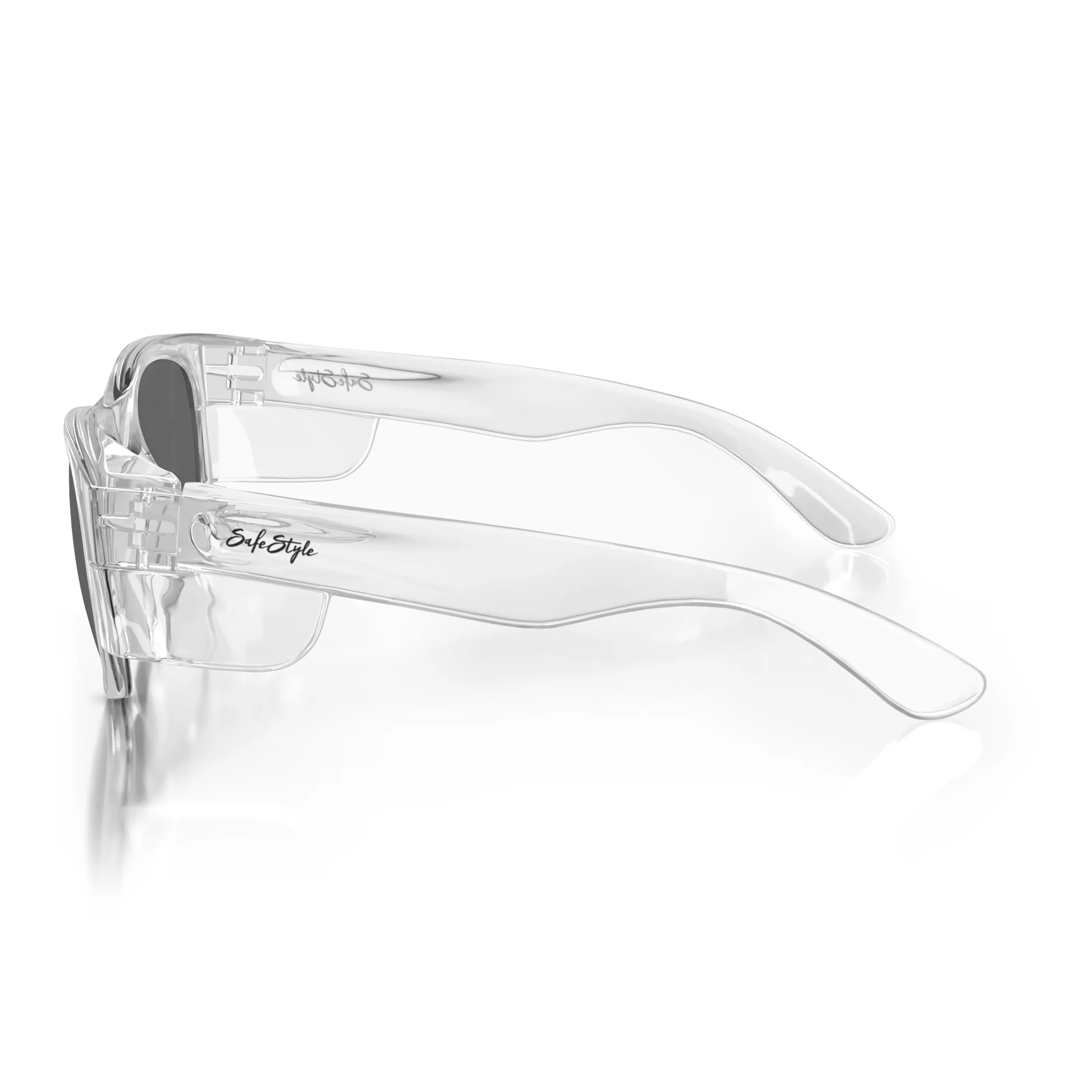 Classics Clear Frame Polarised Lens Safety Glasses - Image 3
