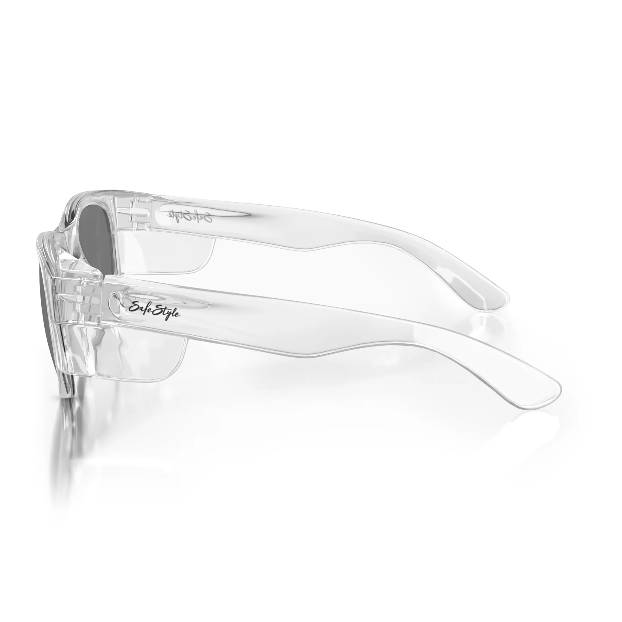 Classics Clear Frame Tinted Lens Safety Glasses - Image 3