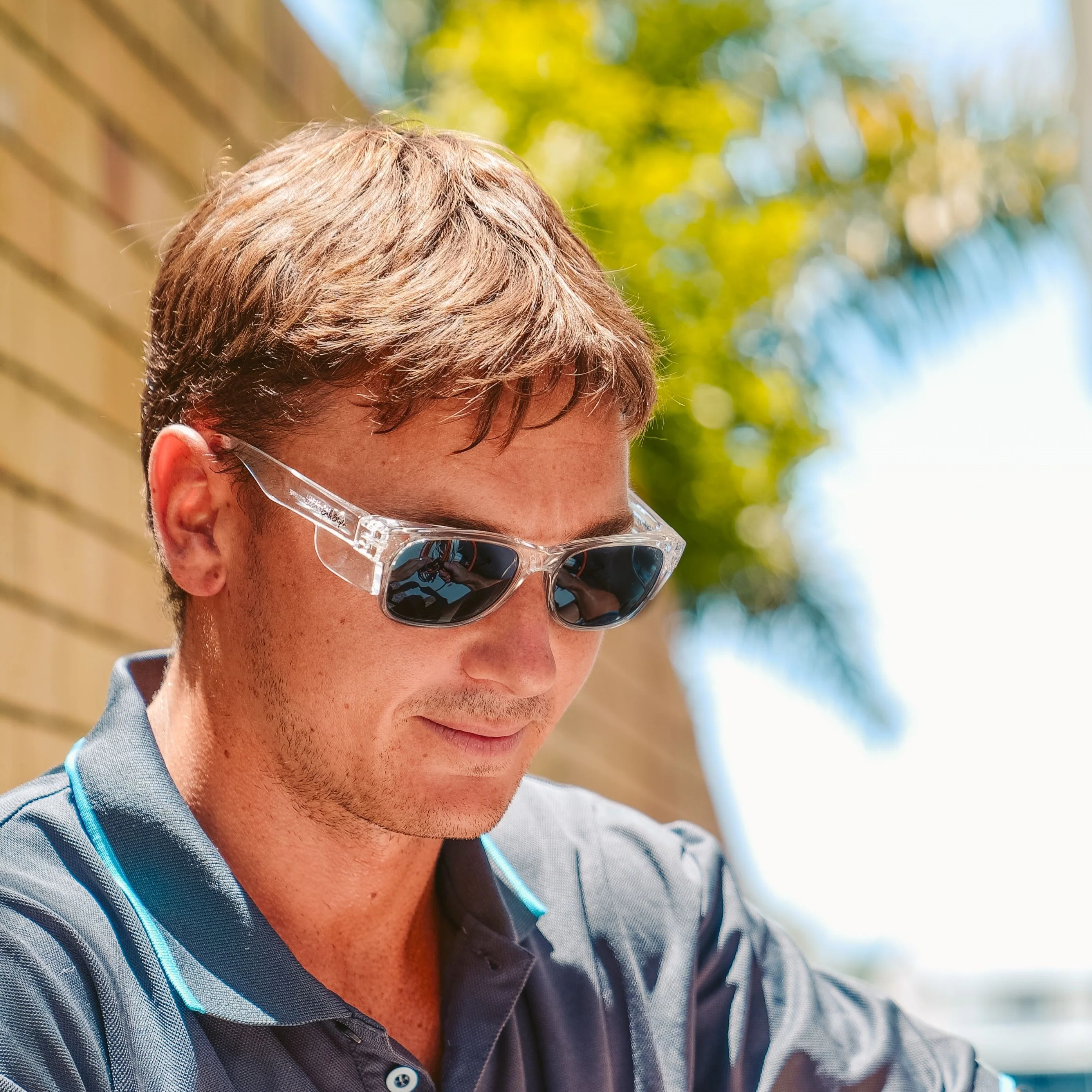 Classics Clear Frame Tinted Lens Safety Glasses - Image 5