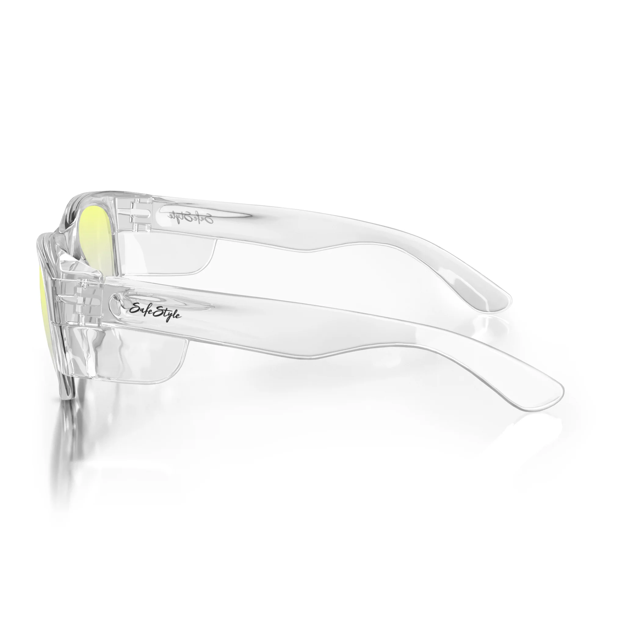 Classics Clear Frame Yellow Lens Safety Glasses - Image 3