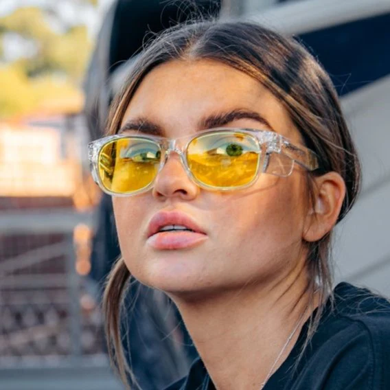 Classics Clear Frame Yellow Lens Safety Glasses - Image 6