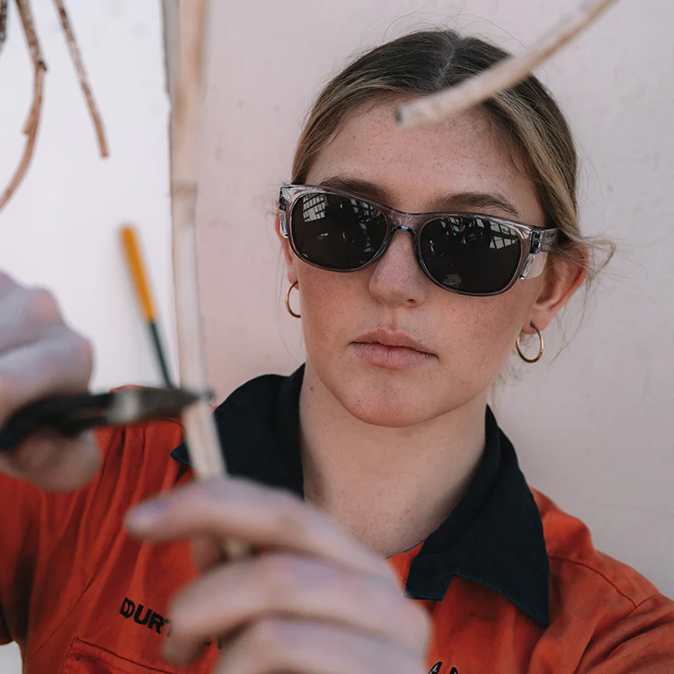 Classics Graphite Frame Polarised Lens Safety Glasses - Image 6