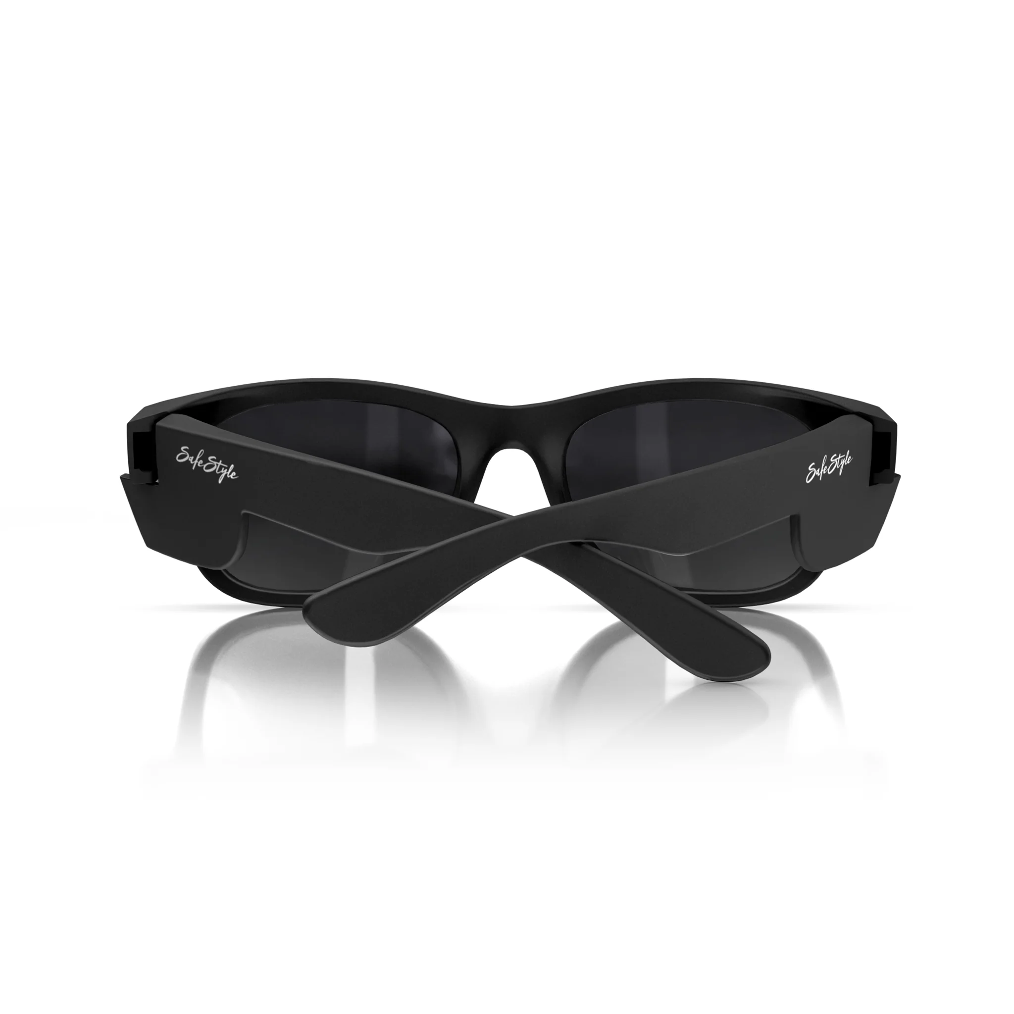Classics Matte Black Frame Polarised Lens Safety Glasses - Image 4