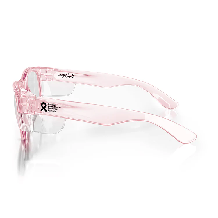 Classics Pink Prescription Safety Glasses - Image 3