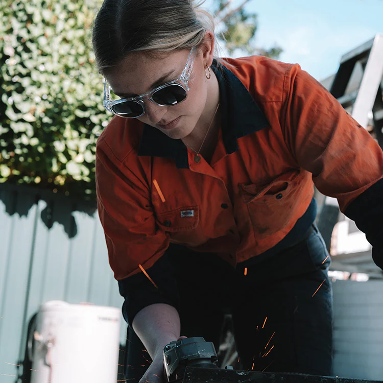 Cruisers Clear Frame Polarised Lens Safety Glasses - Image 5