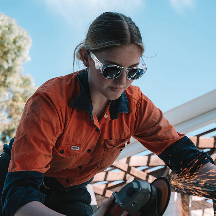 Cruisers Clear Frame Tinted Lens Safety Glasses - Image 5