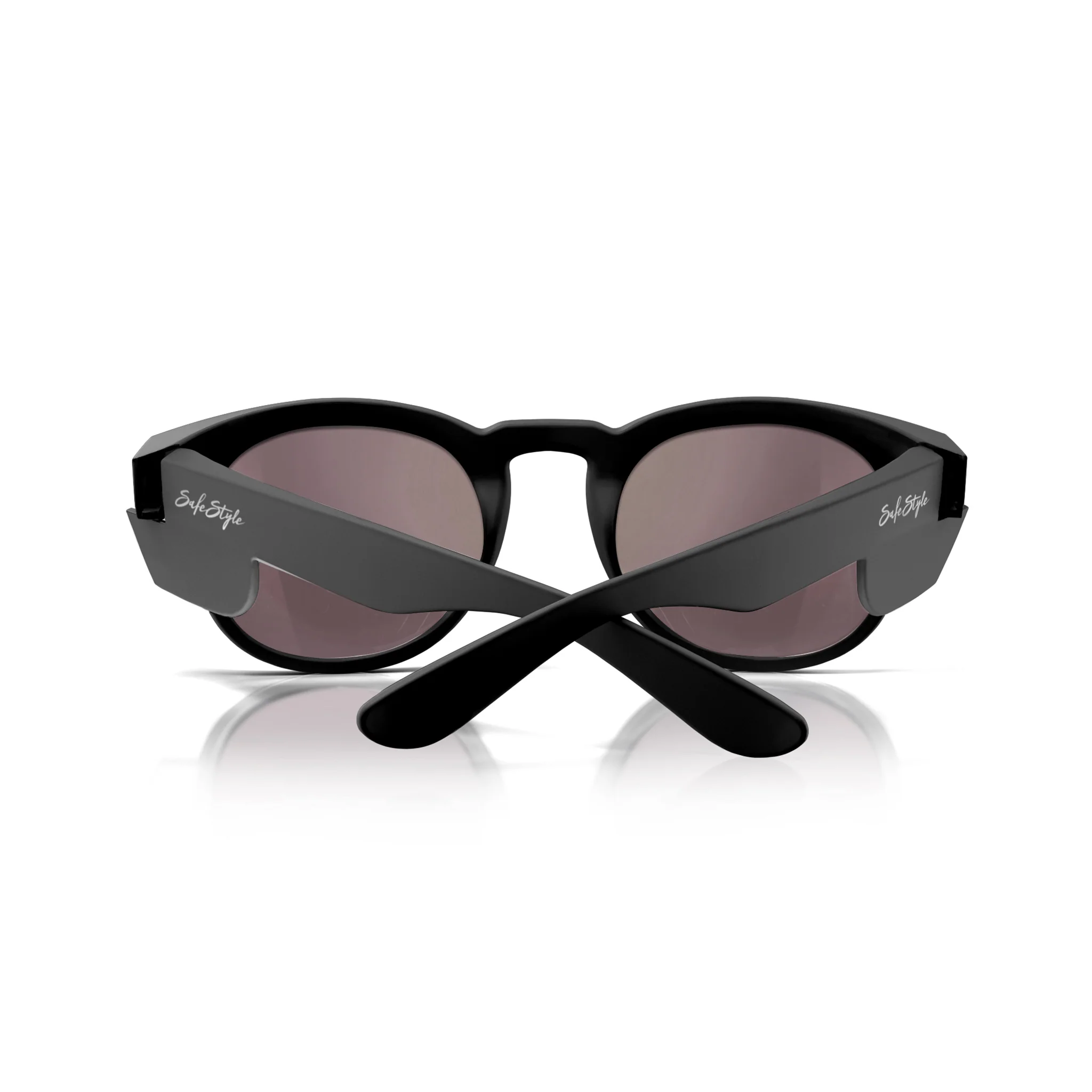 Cruisers Matte Black Frame Mirrors Red Polarised Safety Glasses - Image 4