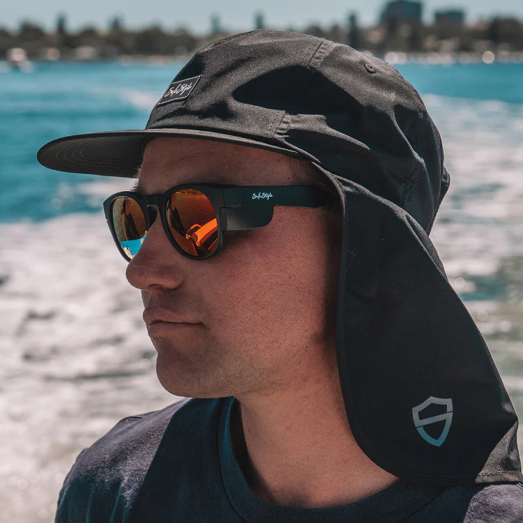 Cruisers Matte Black Frame Mirrors Red Polarised Safety Glasses - Image 5