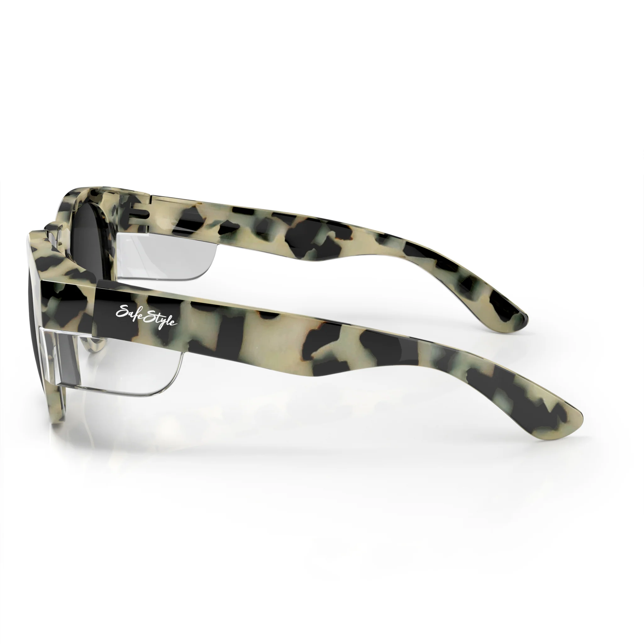 Cruisers Milky Tort Frame Polarised Lens Safety Glasses - Image 3