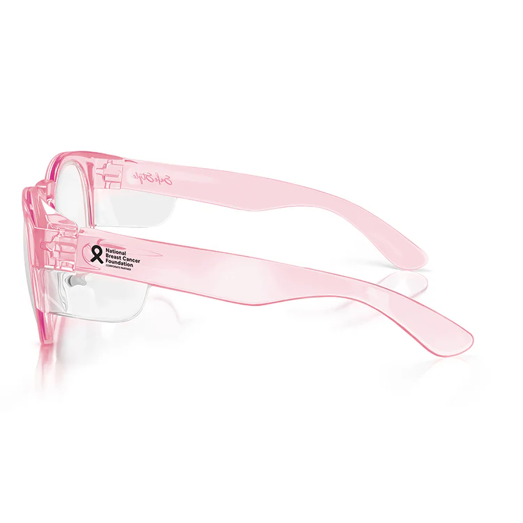 Cruisers Pink Frame Clear Lens Safety Glasses - Image 3