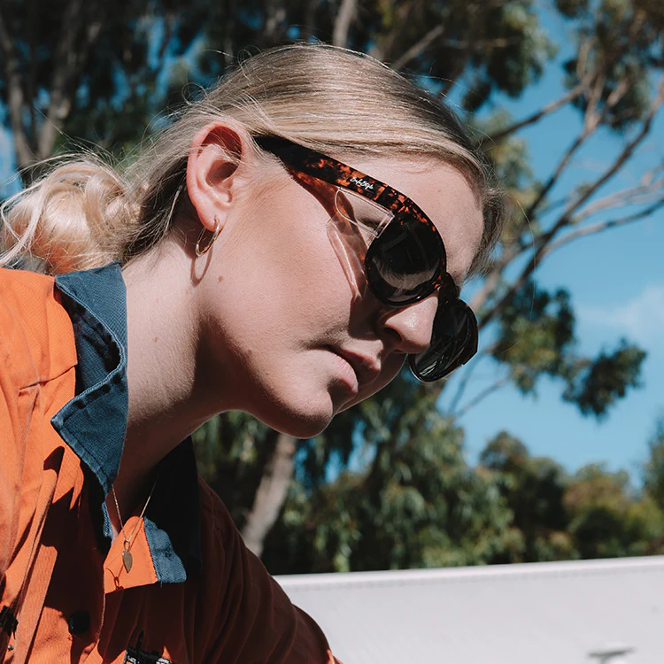 Fusions Brown Tort Prescription Safety Glasses - Image 6