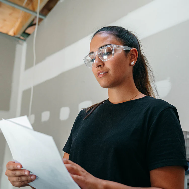 Fusions Clear Frame Blue Light Blocking Lens Safety Glasses - Image 6