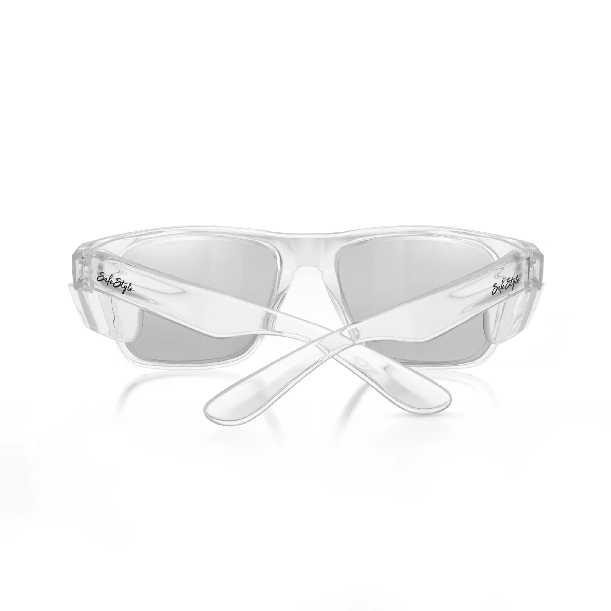 Fusions Clear Frame Hybrids Photochromic Lens Safety Glasses - Image 4