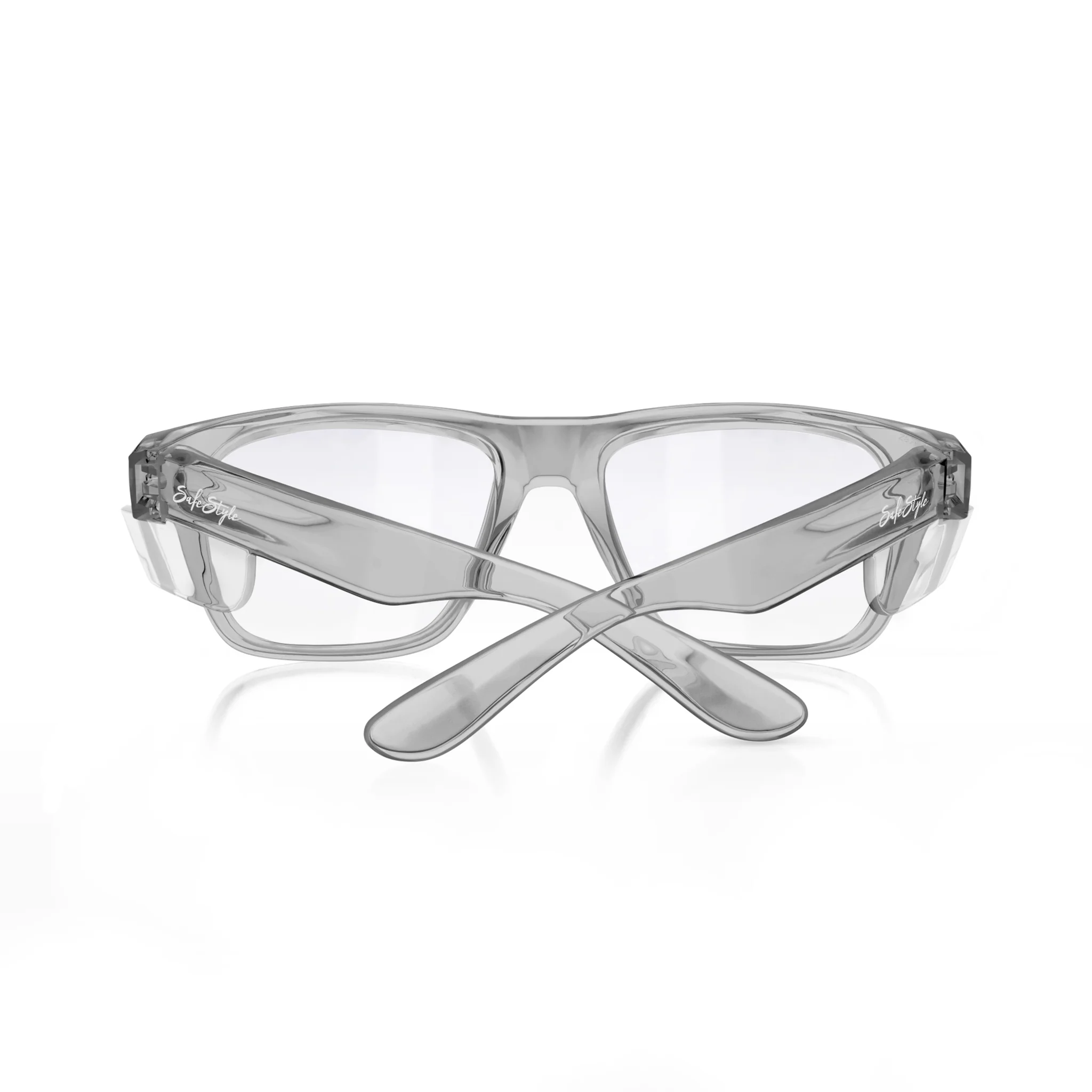 Fusions Graphite Frame Clear Lens Safety Glasses - Image 4