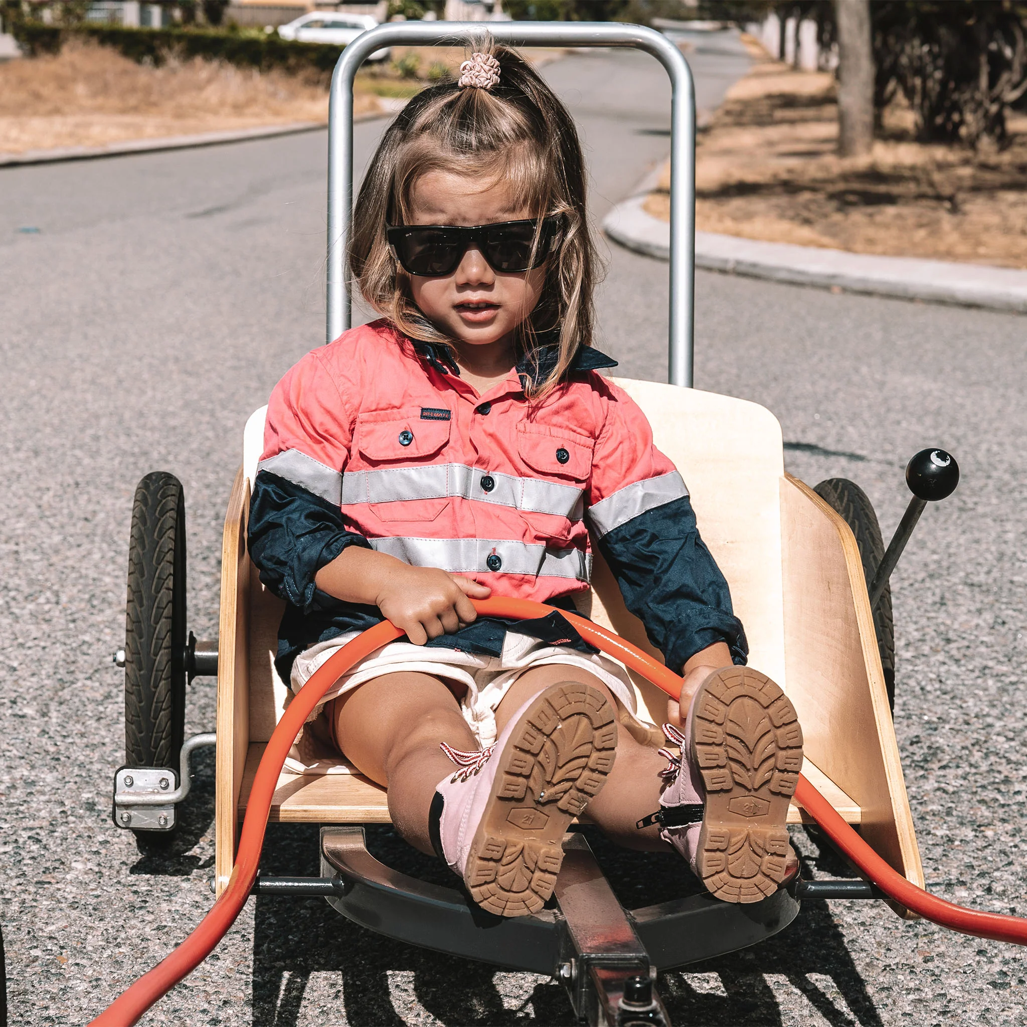 Fusions Kids Black Frame Tinted Lens Safety Glasses - Image 5