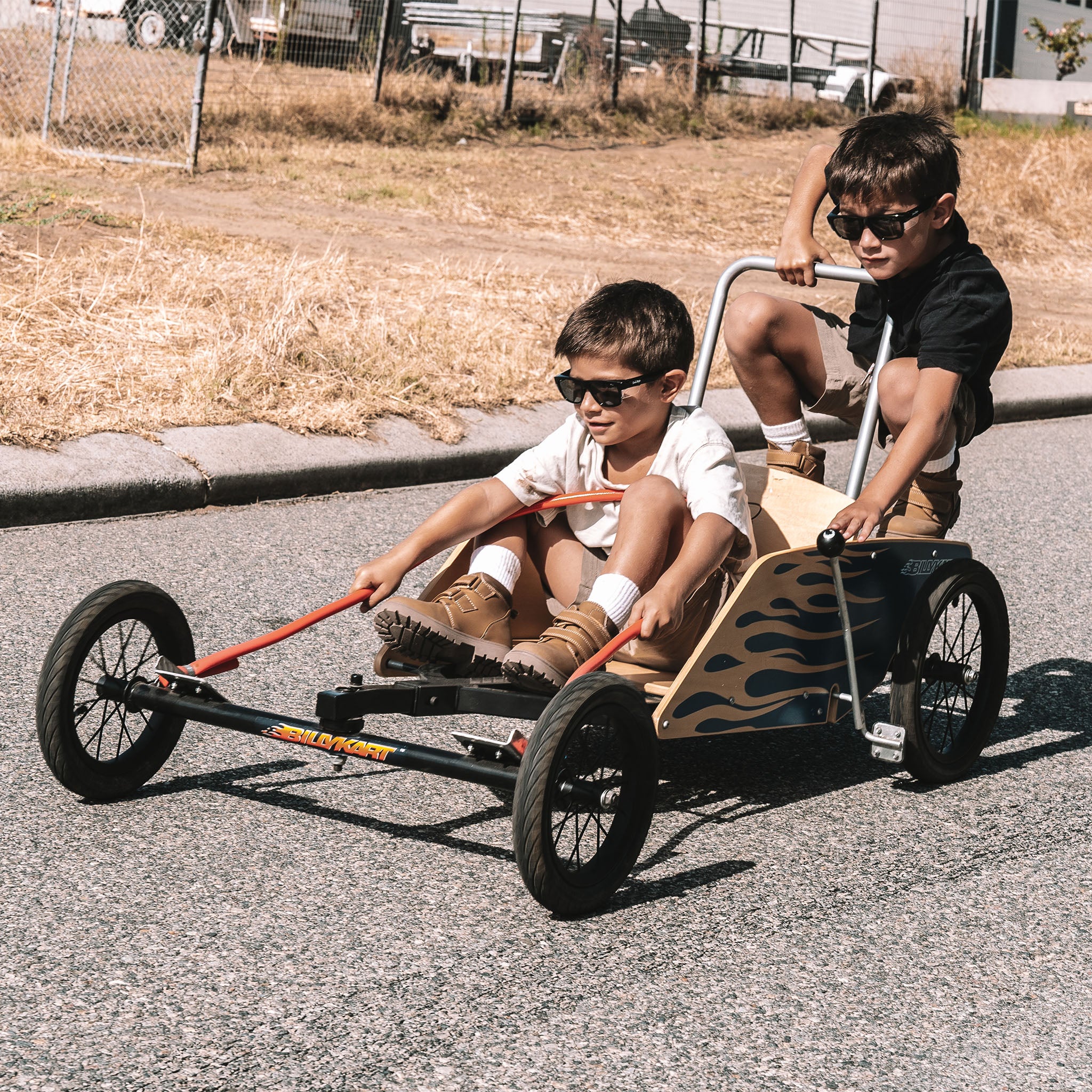 Fusions Kids Black Frame Tinted Lens Safety Glasses - Image 8