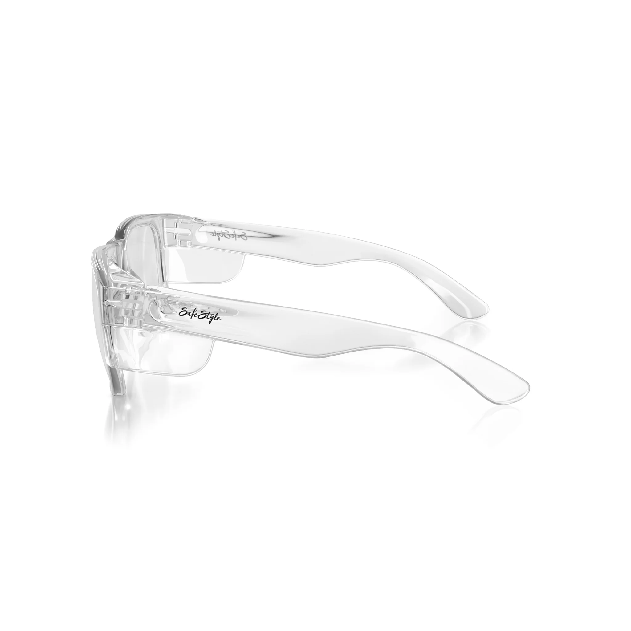 Fusions Kids Clear Frame Clear Lens Safety Glasses - Image 3