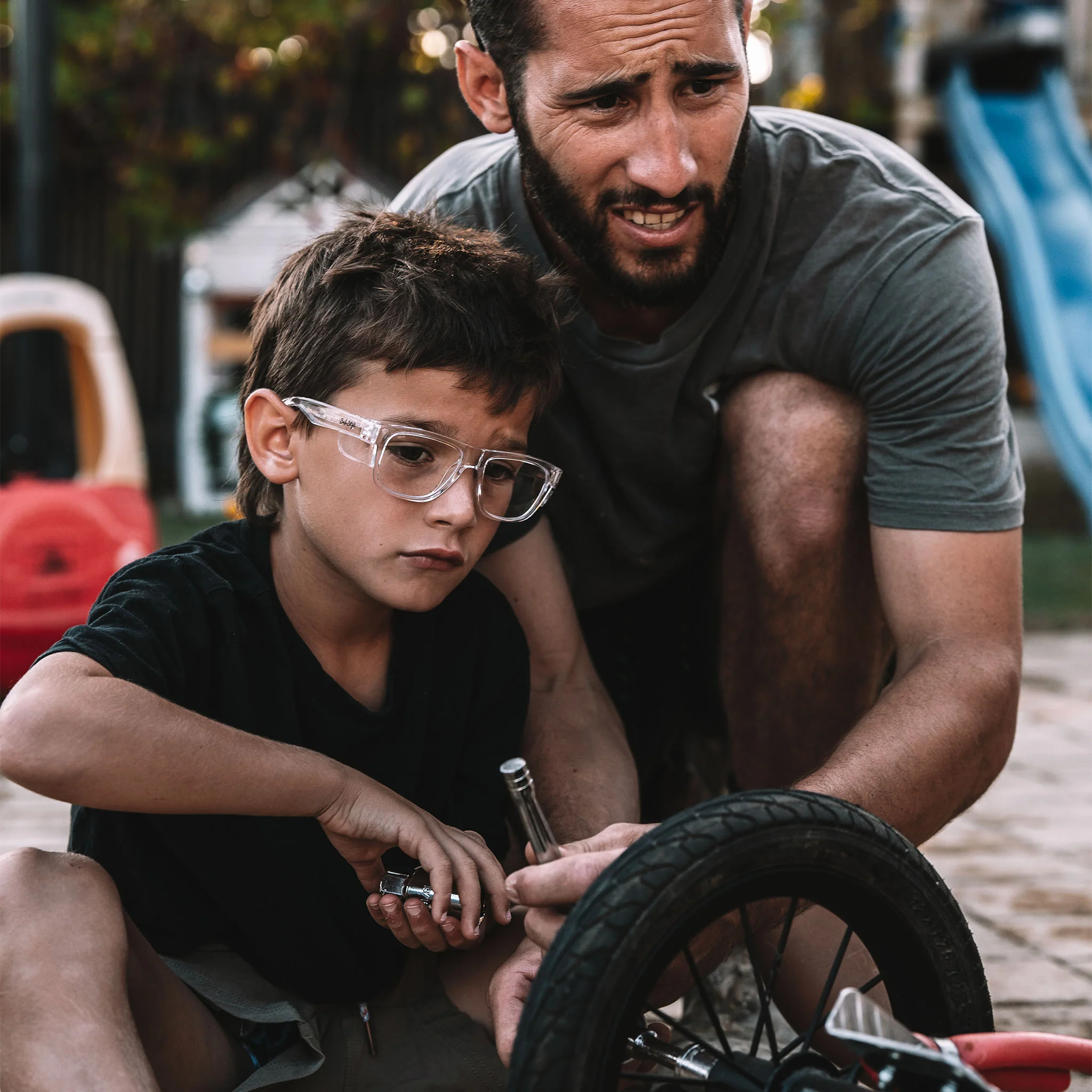 Fusions Kids Clear Frame Clear Lens Safety Glasses - Image 5