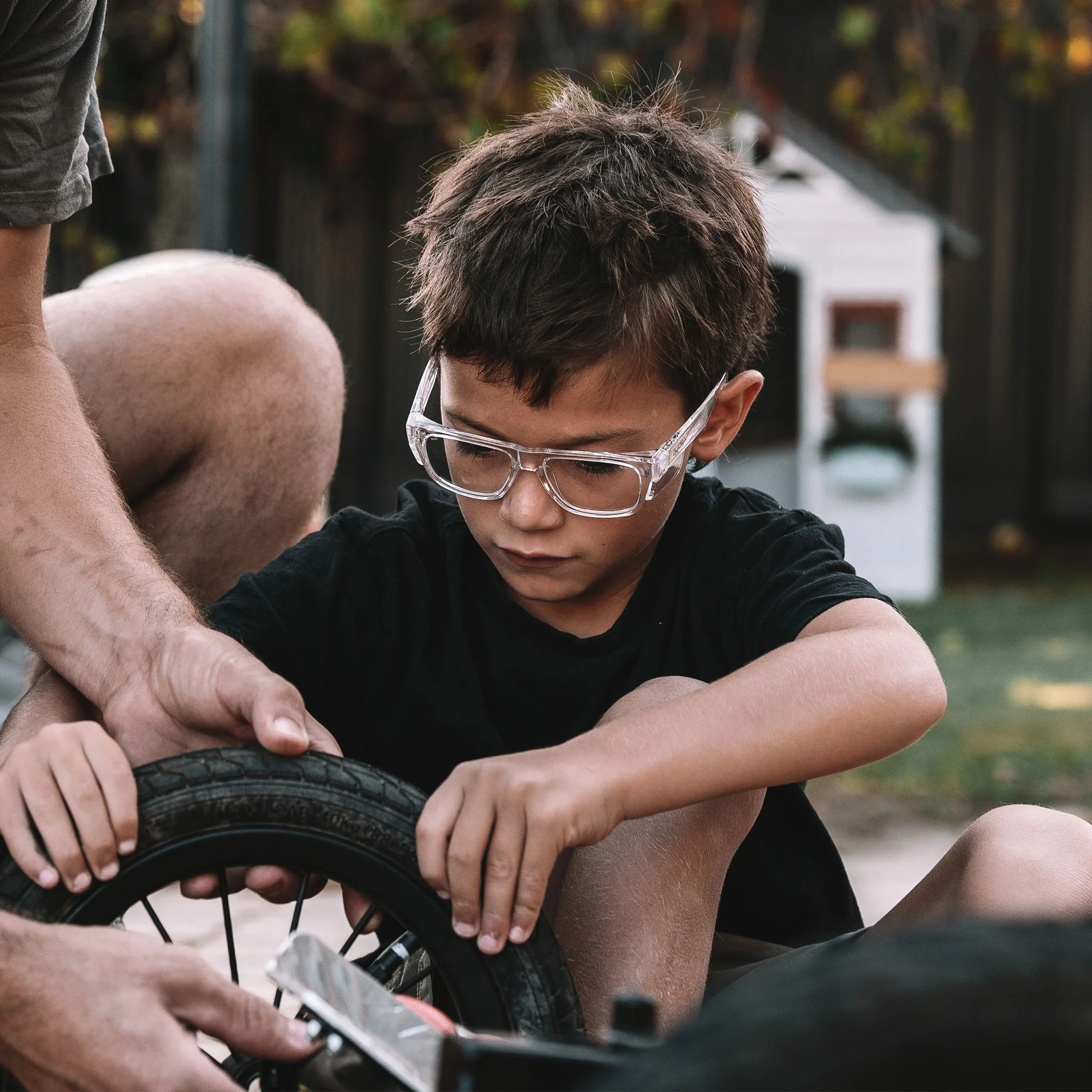 Fusions Kids Clear Frame Clear Lens Safety Glasses - Image 7