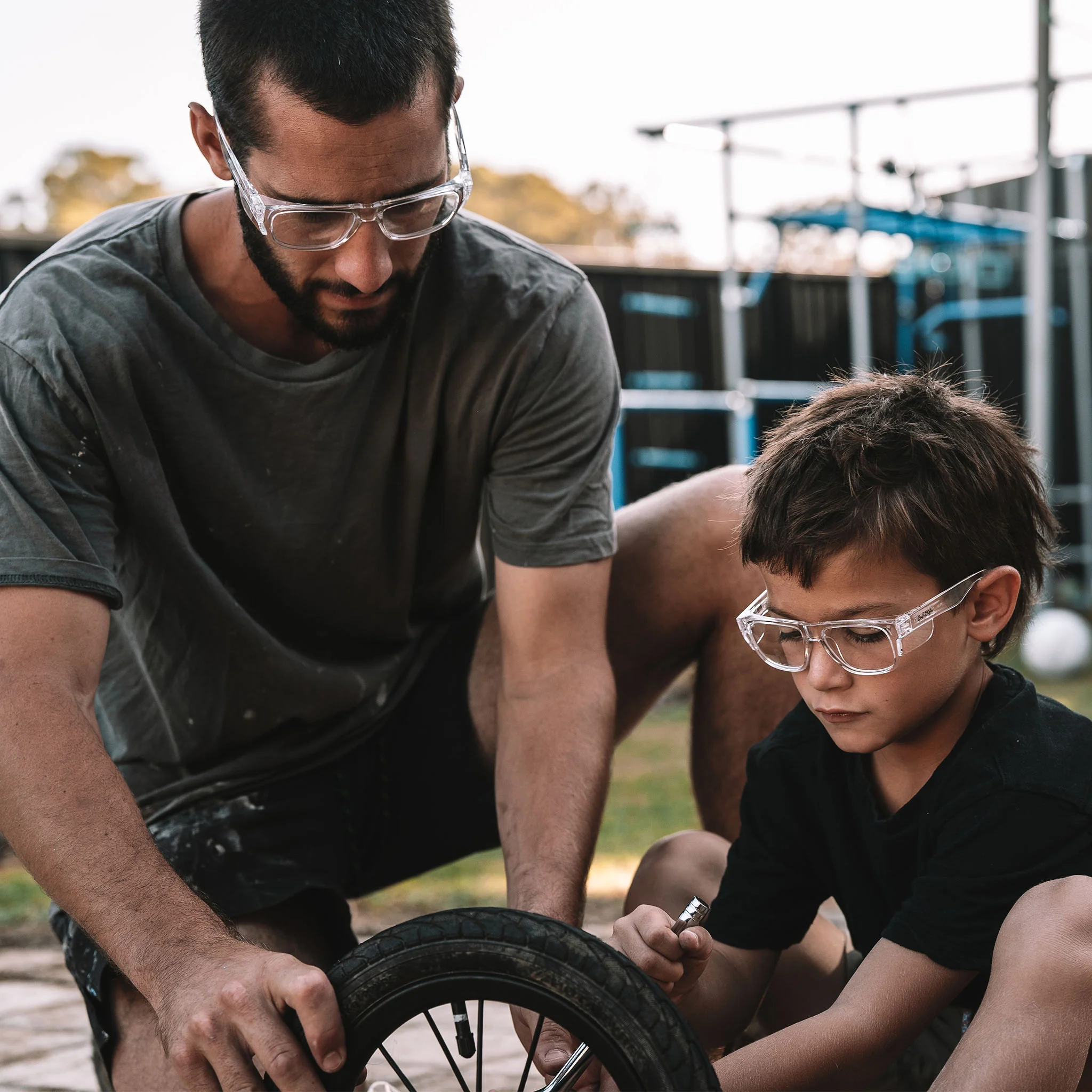 Fusions Kids Clear Frame Clear Lens Safety Glasses - Image 8