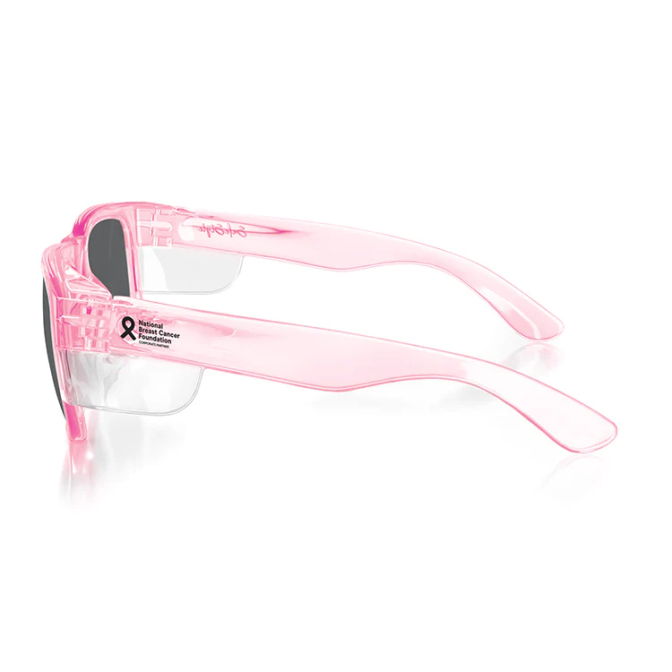 Fusions Pink Frame Polarised Lens Safety Glasses - Image 3