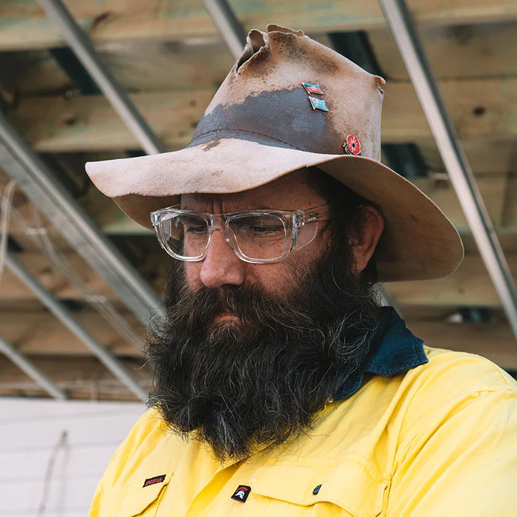 Fusions XL Clear Frame Clear Lens Safety Glasses - Image 5