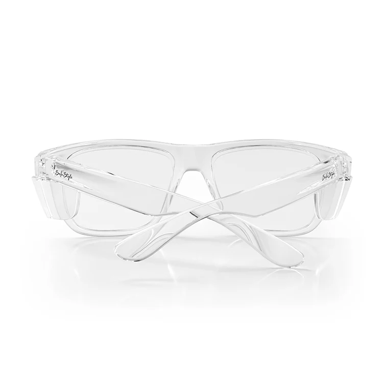 Fusions XL Clear Frame Prescription Safety Glasses - Image 4
