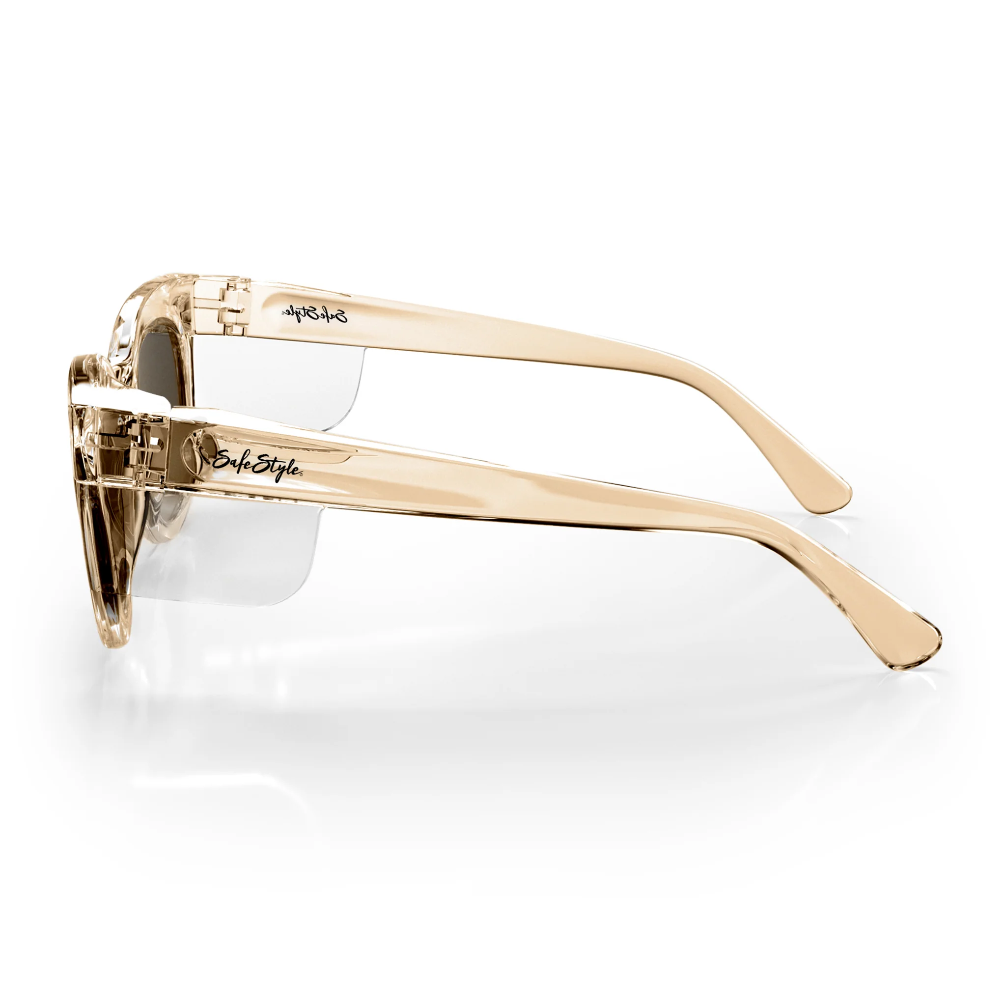 Harps Champagne Frame Polarised Lens Safety Glasses - Image 3