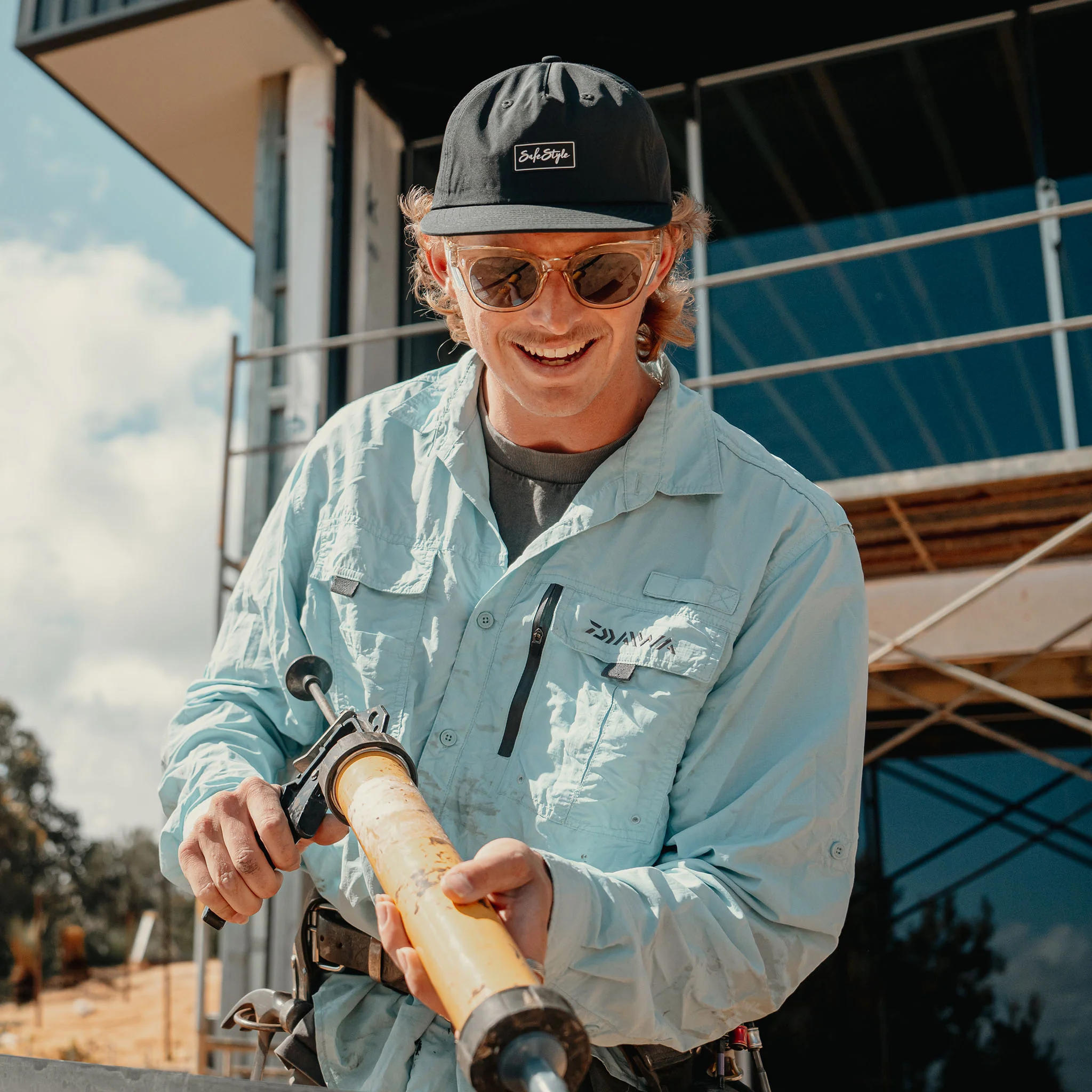 Harps Champagne Frame Polarised Lens Safety Glasses - Image 6