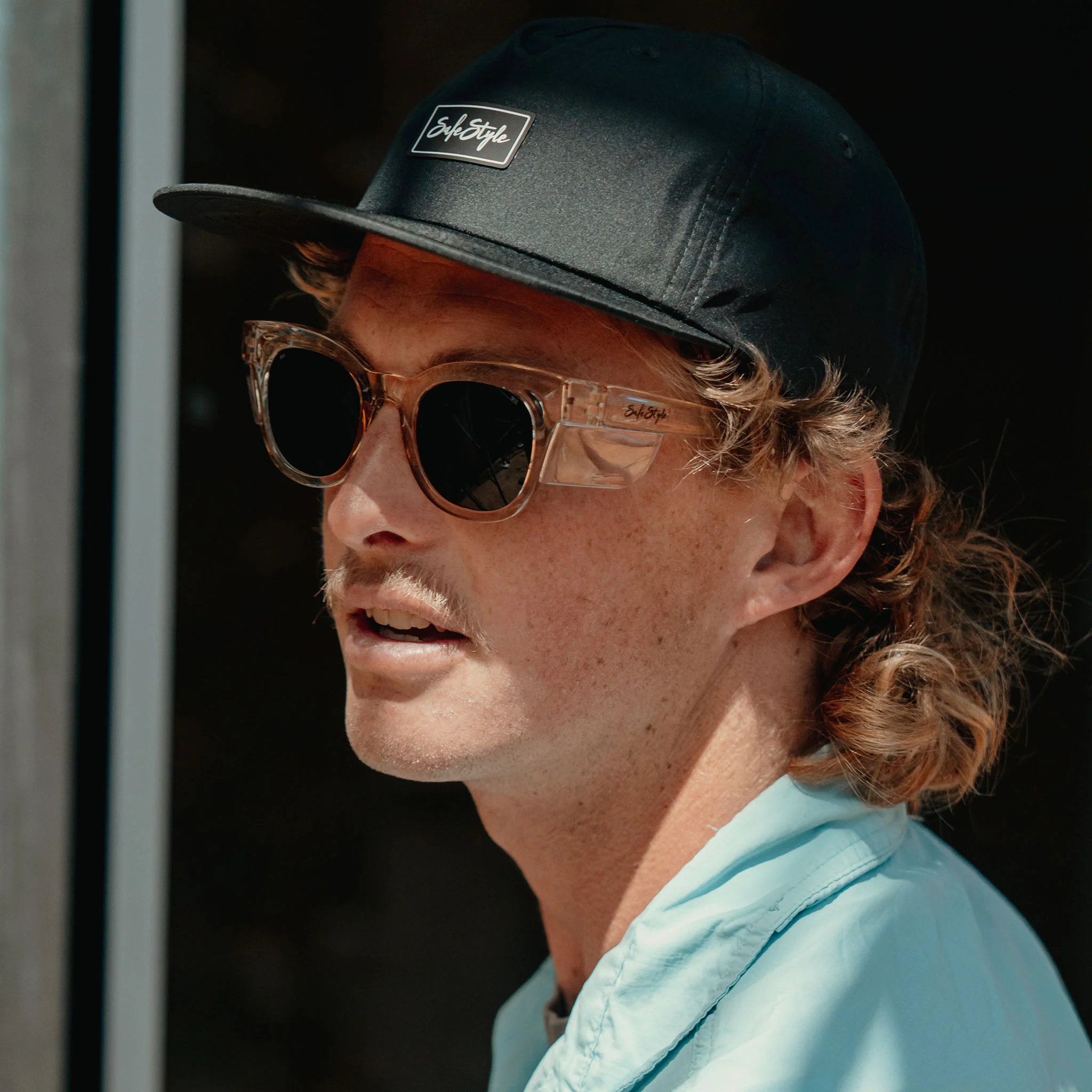 Harps Champagne Frame Polarised Lens Safety Glasses - Image 8