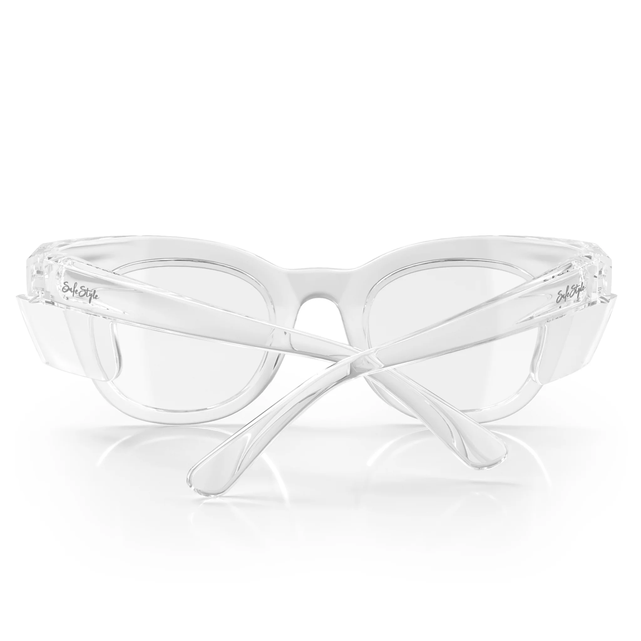 Harps Clear Frame Clear Lens Safety Glasses - Image 4