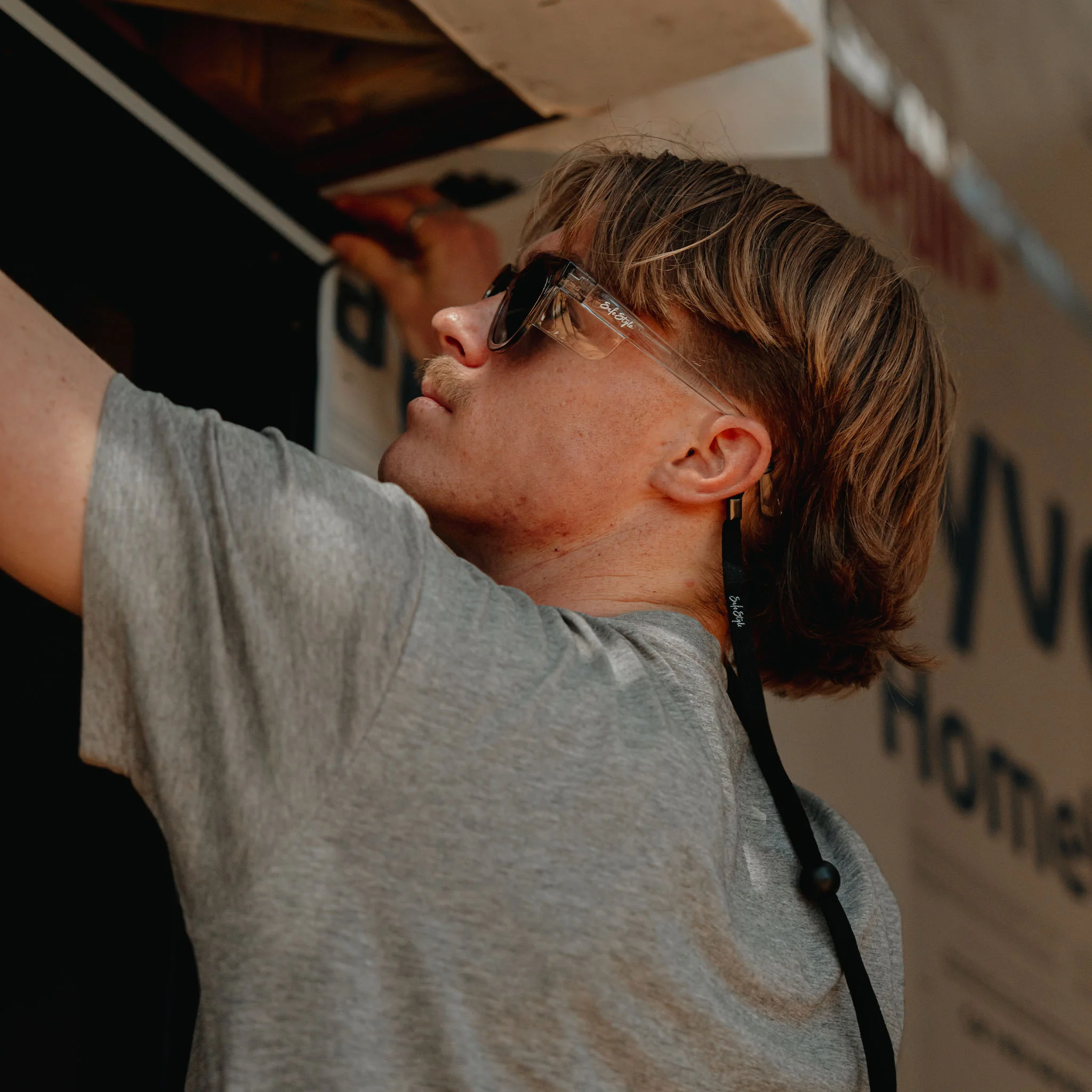 Harps Graphite Frame Polarised Lens Safety Glasses - Image 6