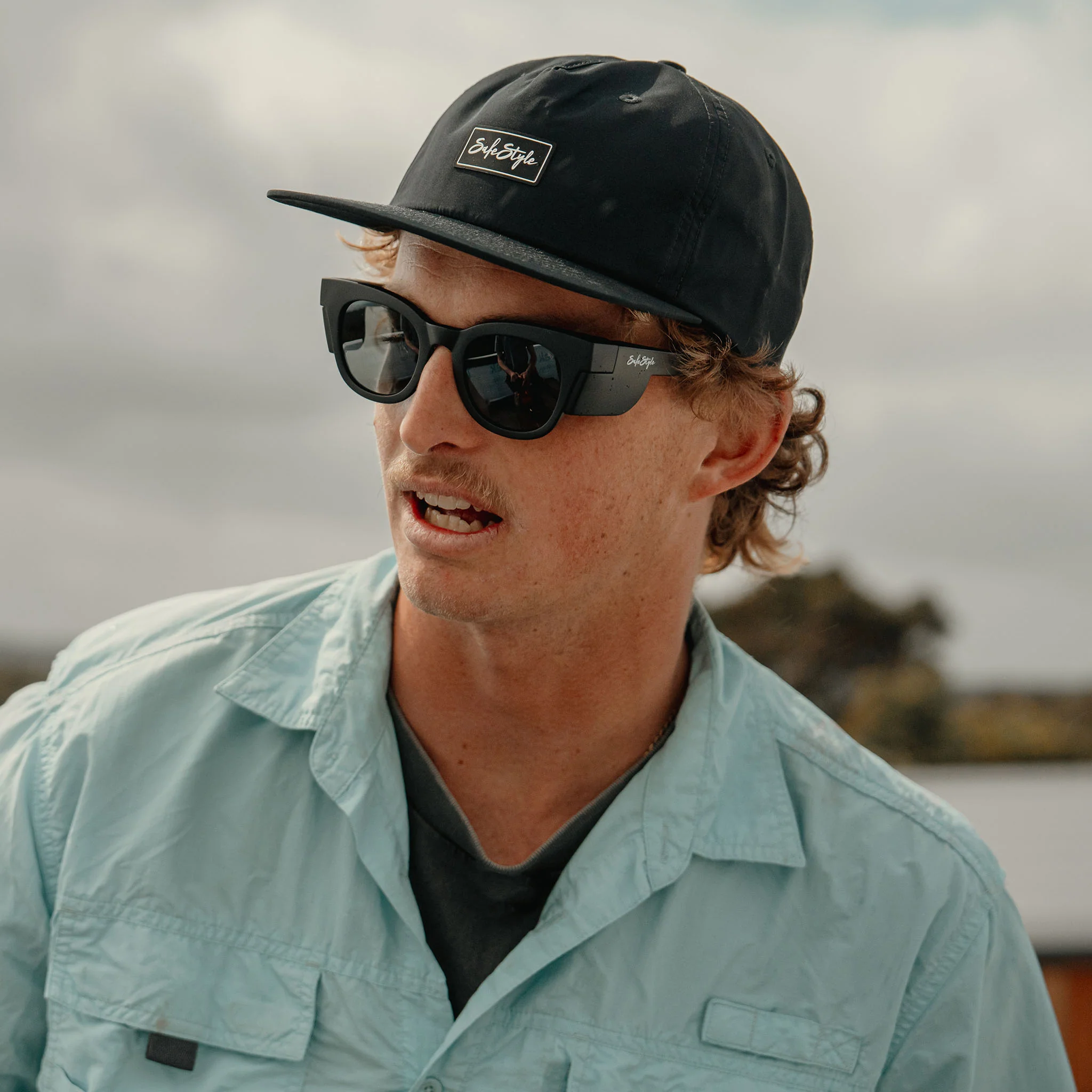 Harps Matte Black Frame Polarised Lens Safety Glasses - Image 6