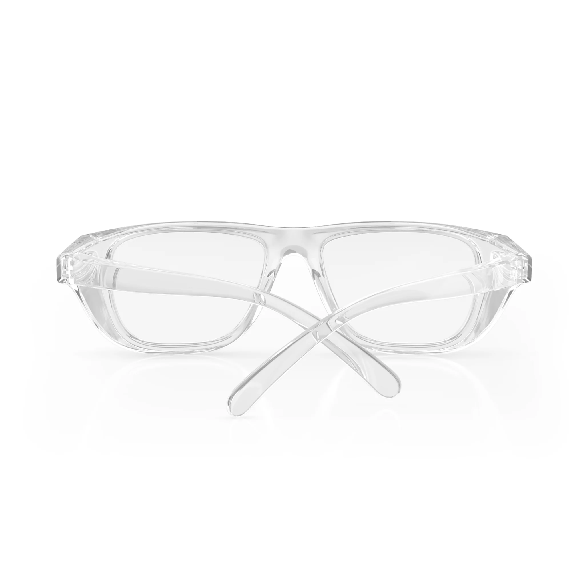 Lites Square Clear Frame Clear Lens Safety Glasses - Image 4