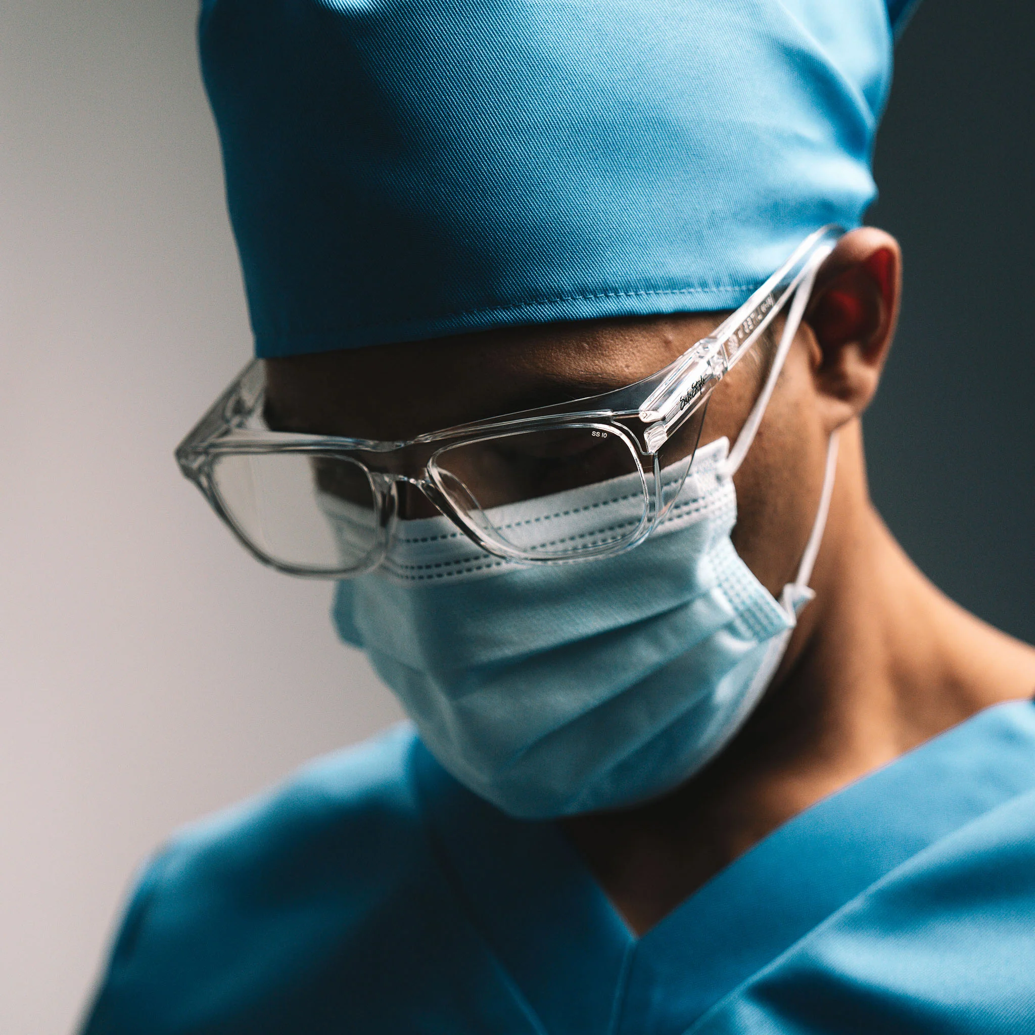 Lites Square Clear Frame Clear Lens Safety Glasses - Image 5