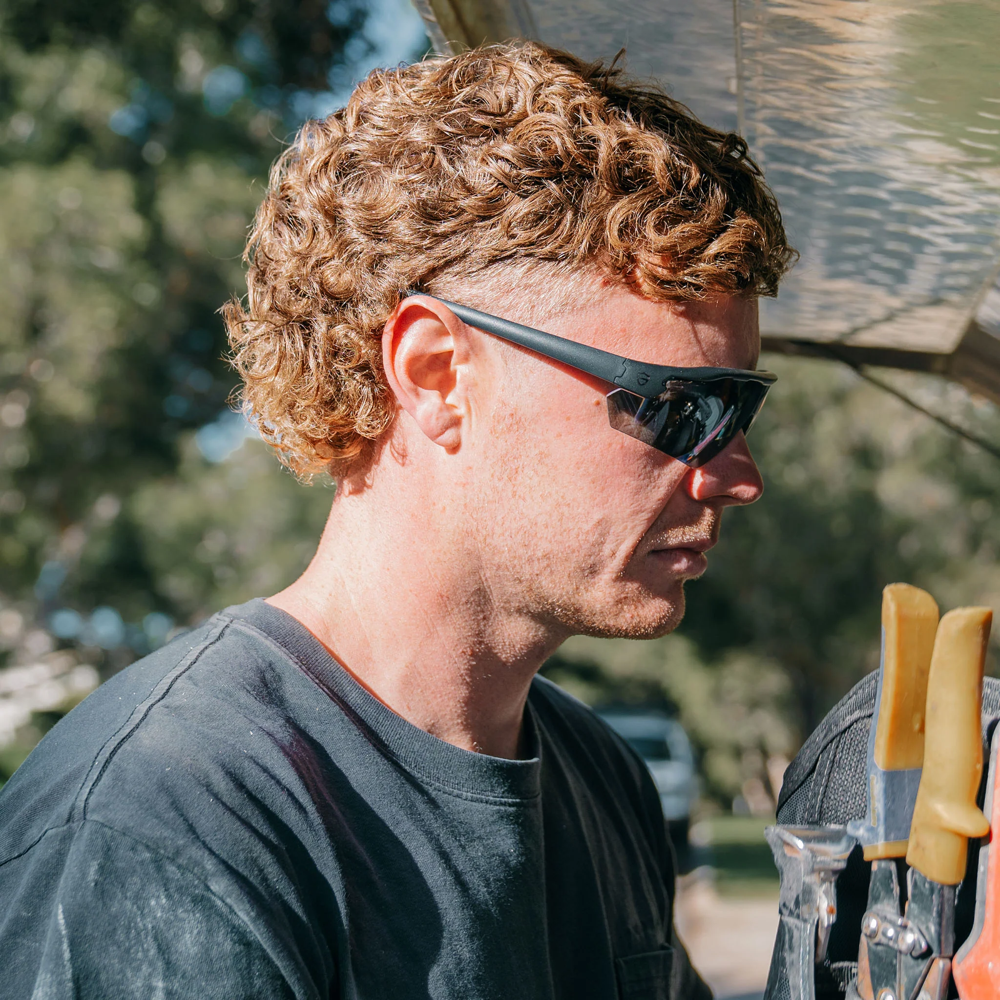 Phantoms Matte Black Frame Polarised Lens Safety Glasses - Image 9