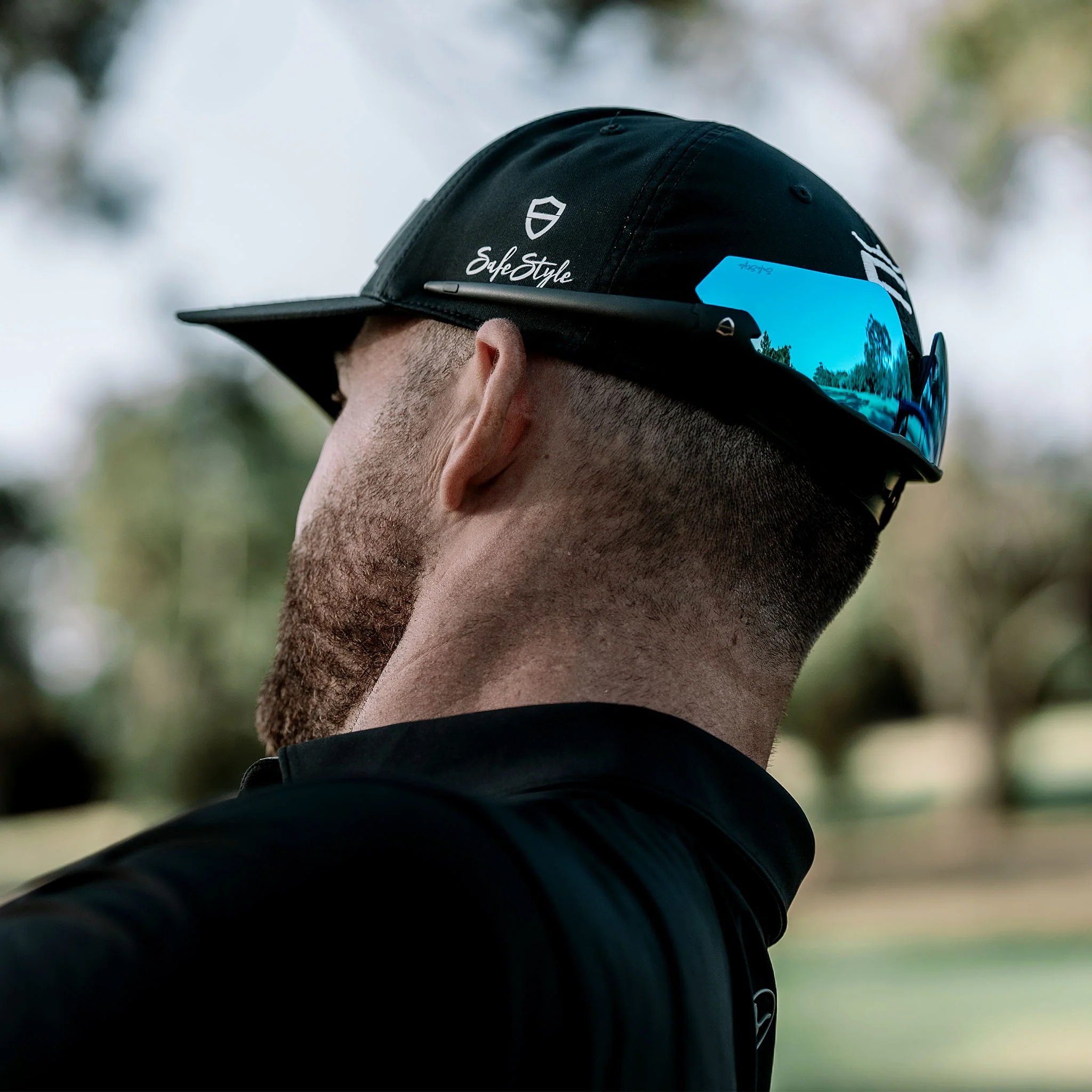 Phantoms Matte Black Frame Reflectors Blue Lens Safety Glasses - Image 10