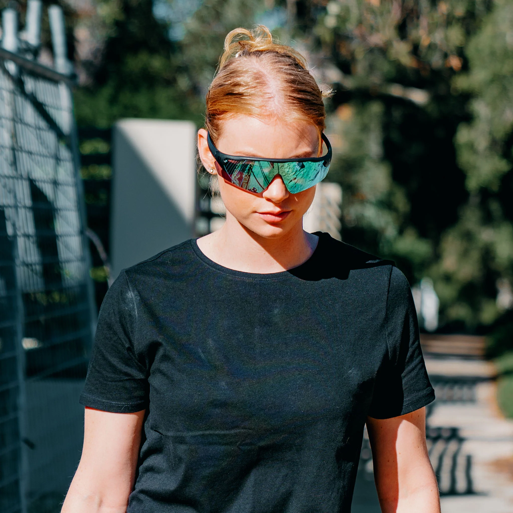 Phantoms Matte Black Frame Reflectors Blue Lens Safety Glasses - Image 7