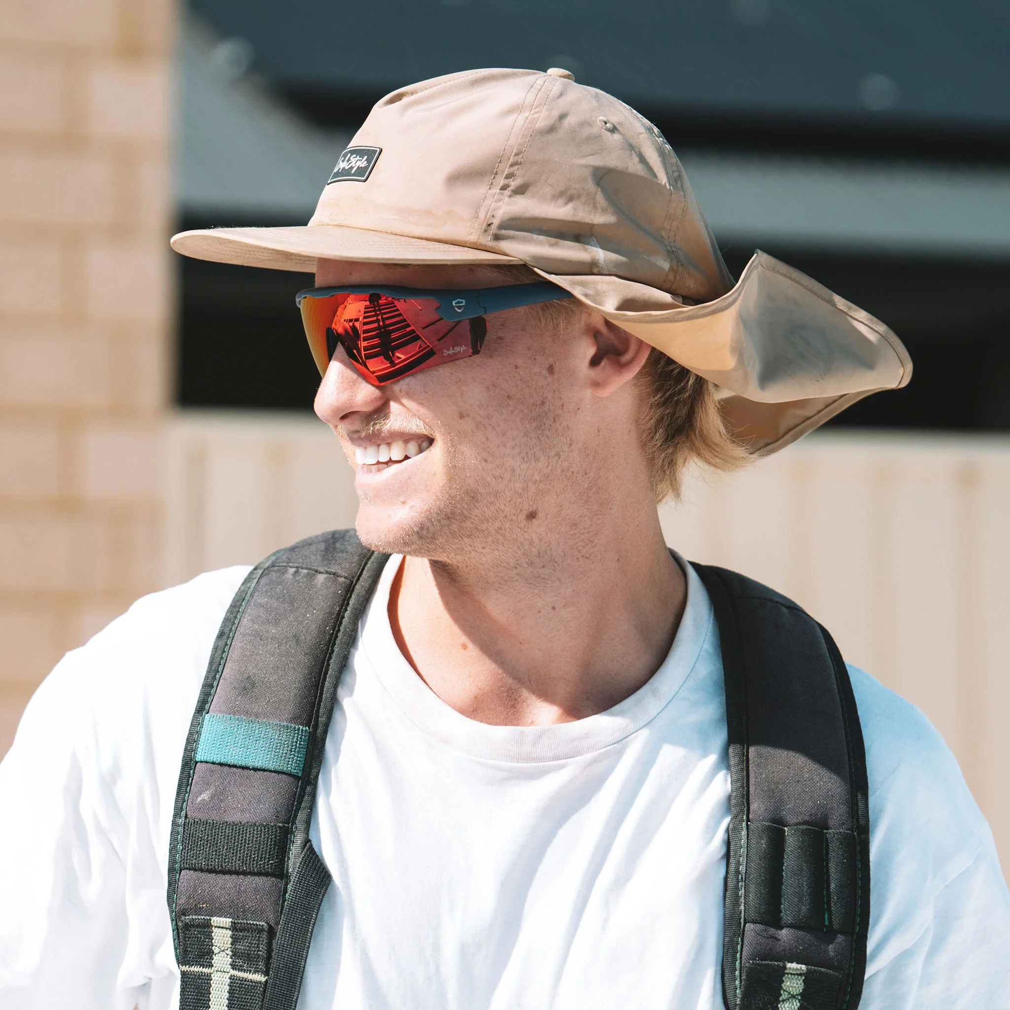 Phantoms Matte Navy Reflectors Red Lens Safety Glasses - Image 8