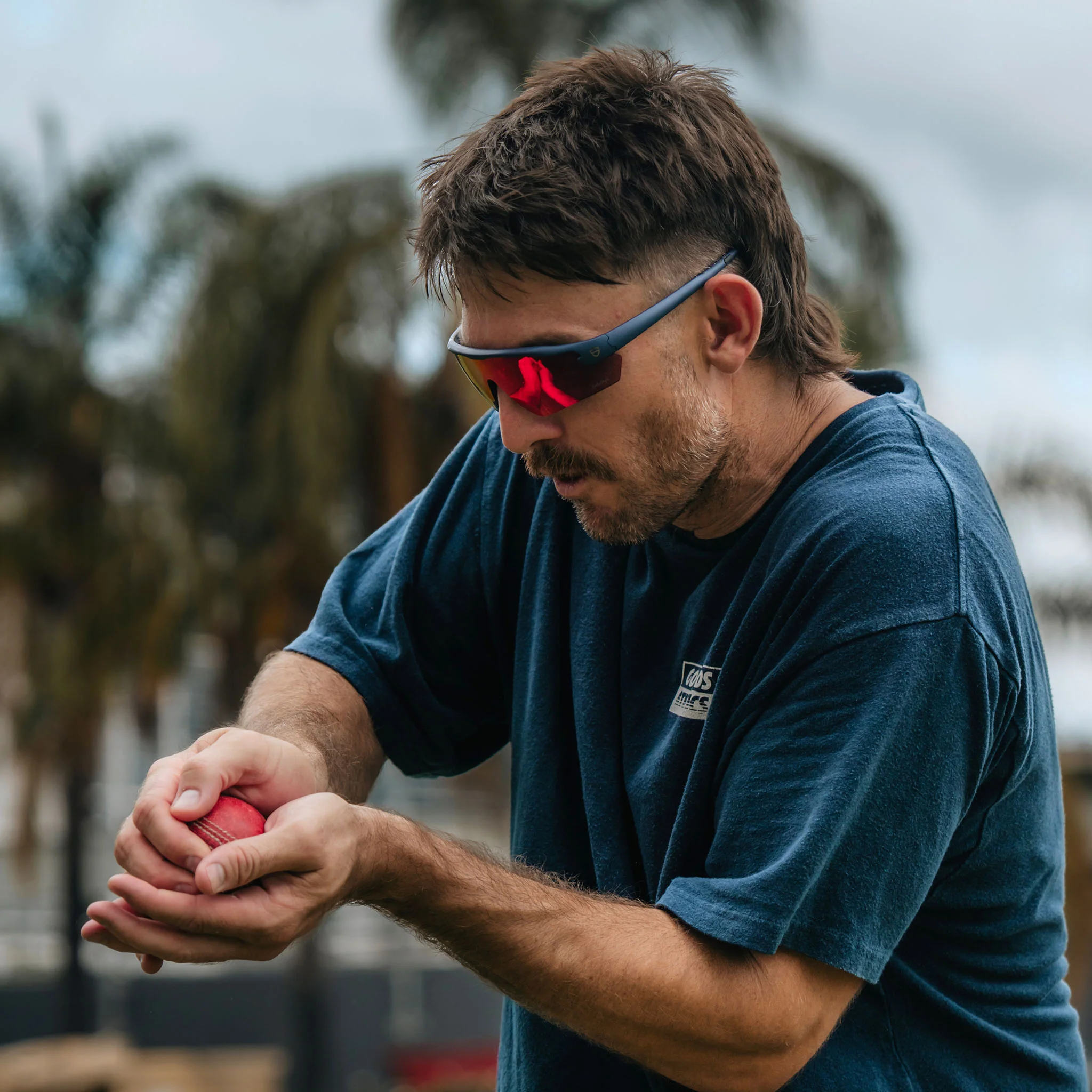 Phantoms Matte Navy Reflectors Red Lens Safety Glasses - Image 9