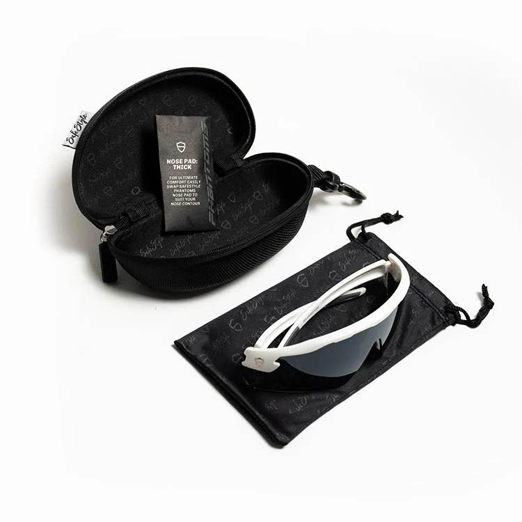 Phantoms Matte White Frame Polarised Lens Safety Glasses - Image 5