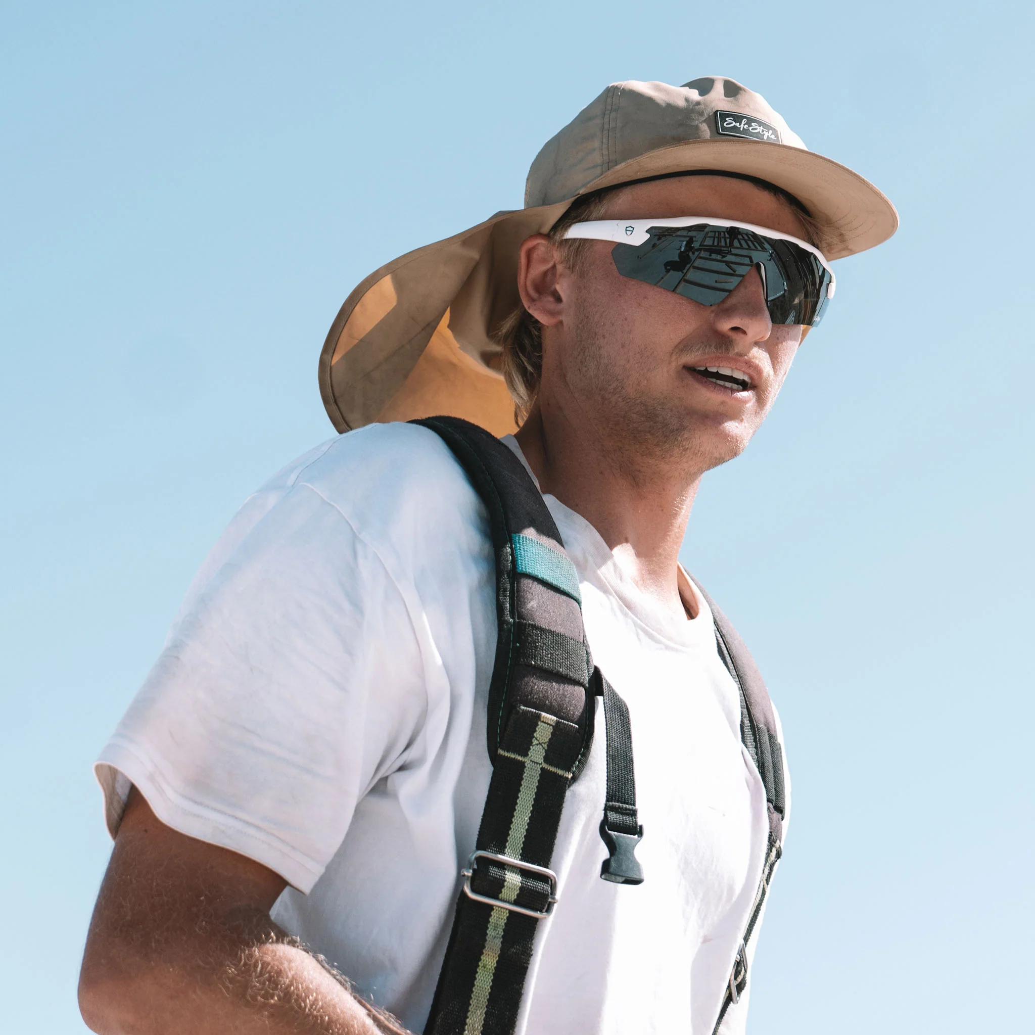 Phantoms Matte White Frame Polarised Lens Safety Glasses - Image 8