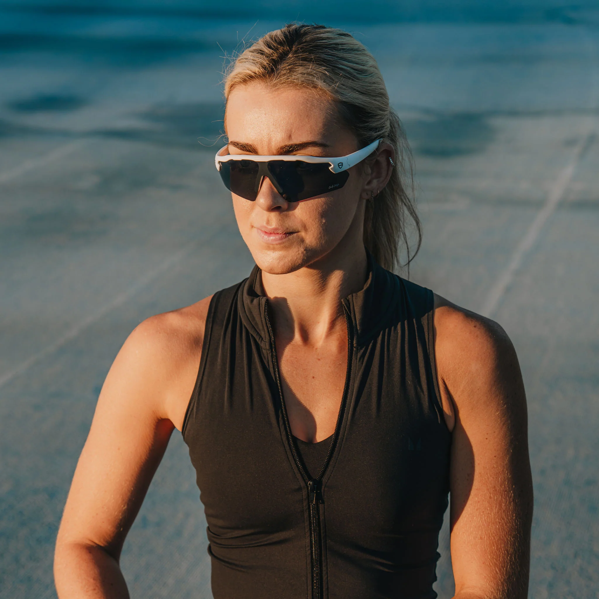 Phantoms Matte White Frame Polarised Lens Safety Glasses - Image 9