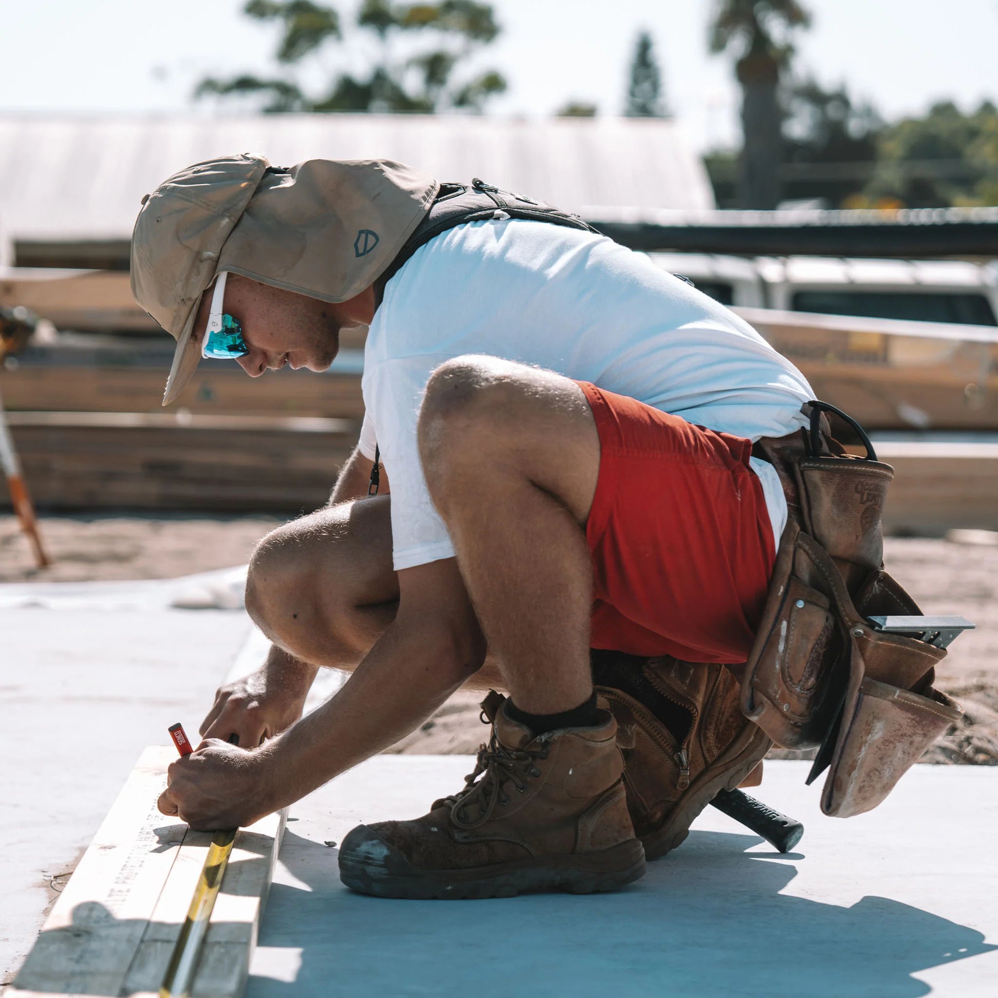 Phantoms Matte White Frame Reflectors Blue Lens Safety Glasses - Image 8