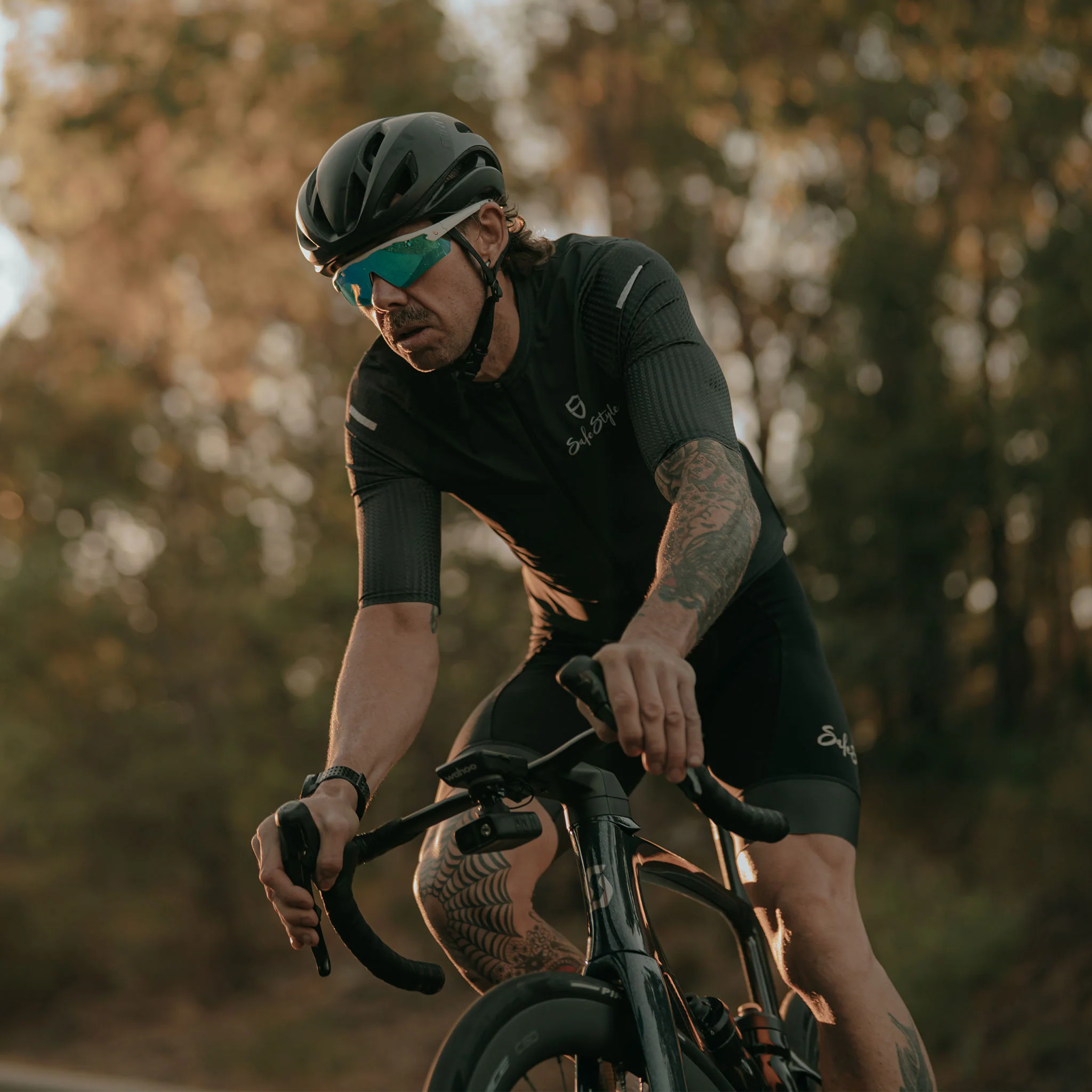 Phantoms Matte White Frame Reflectors Blue Lens Safety Glasses - Image 9