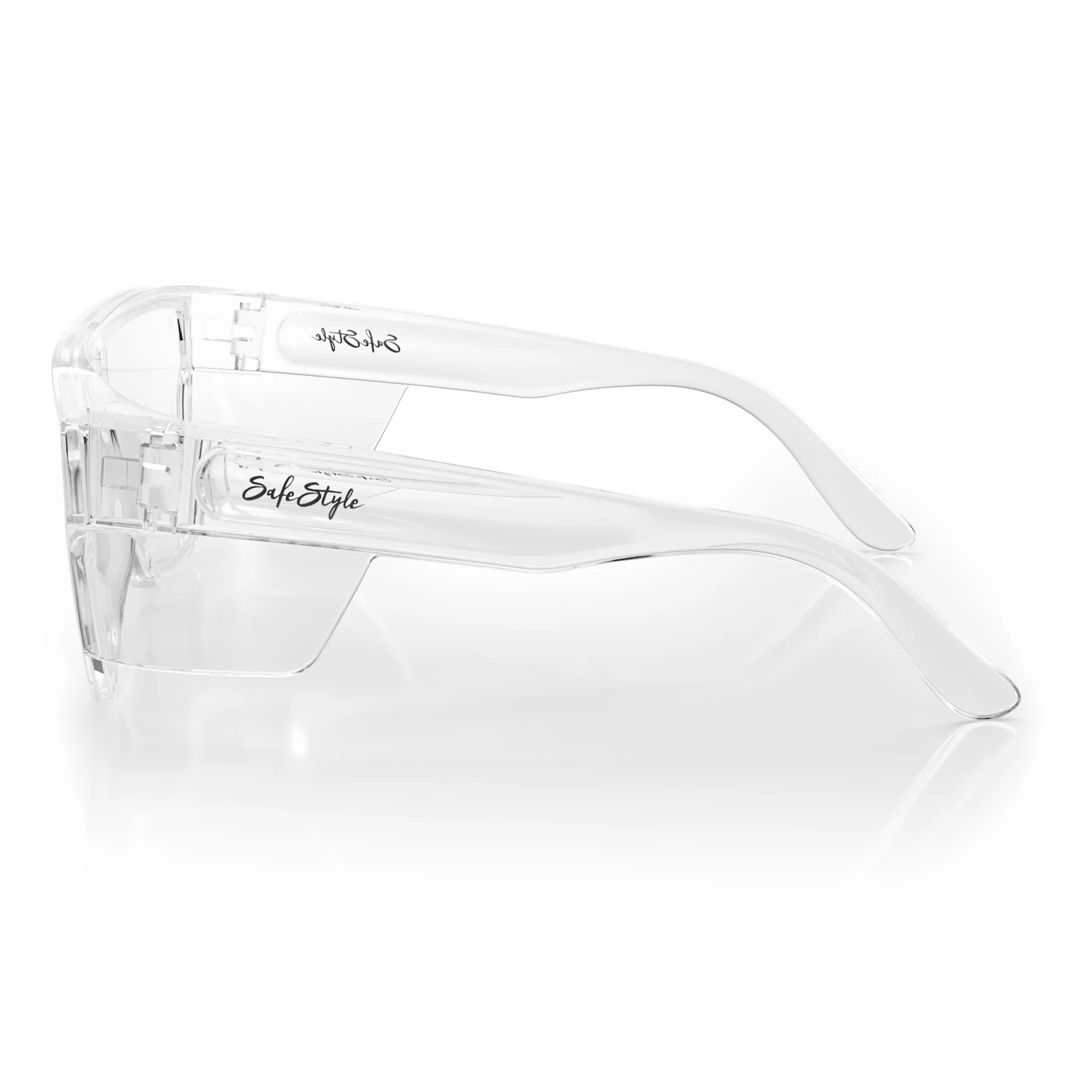 Primes Clear Frame Clear Lens Safety Glasses - Image 3